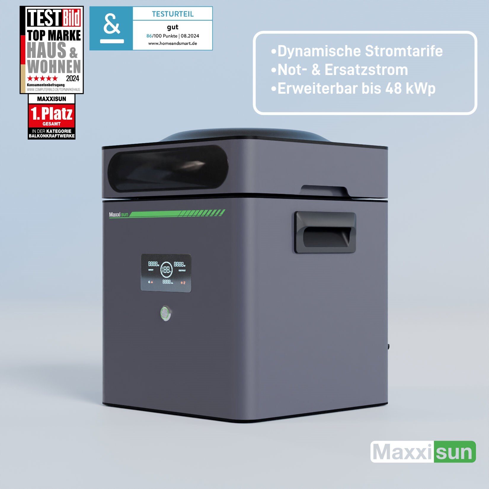 Maxxicharge 2.5 Batteriespeicher mit CCU & Smart Meter