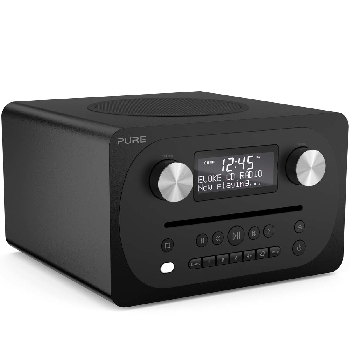 Pure Evoke C-D4 Kompakt-CD-Player/DAB+ Radio, Siena Black - Bild 1