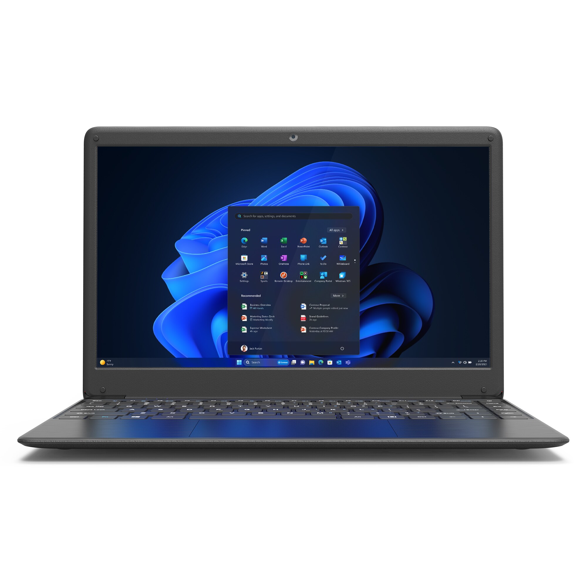 VALE V14E-4128D Notebook | 14" Full-HD IPS Bildschirm | Intel&reg; Celeron&reg; N4020 Prozessor | 4 GB RAM | 128 GB eMMC Speicher + M.2 SSD Slot | Windows 11 Home - Bild 1