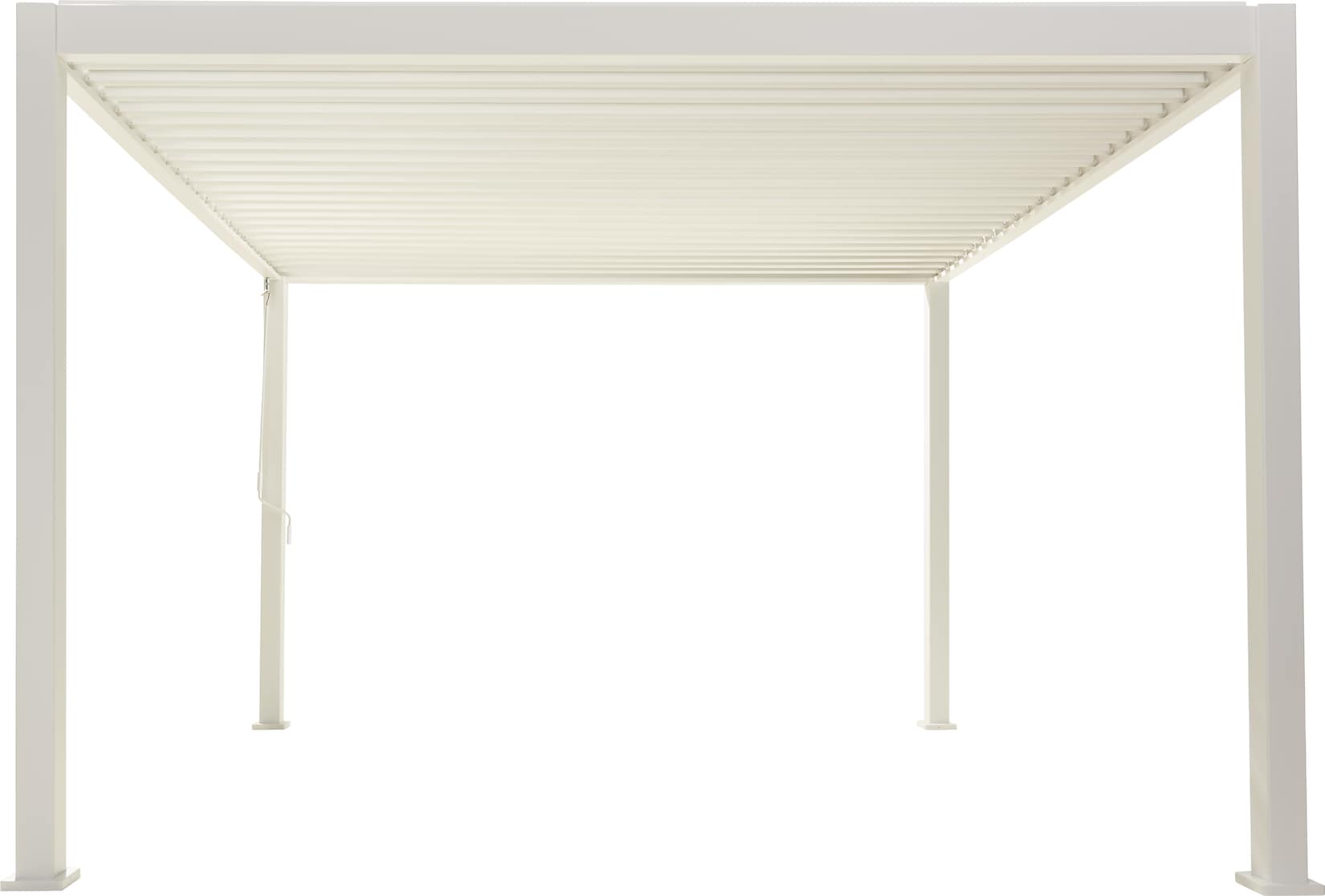 Pergoline Trumpf Pergola Alu Stahl 3 m x 3 m weiß