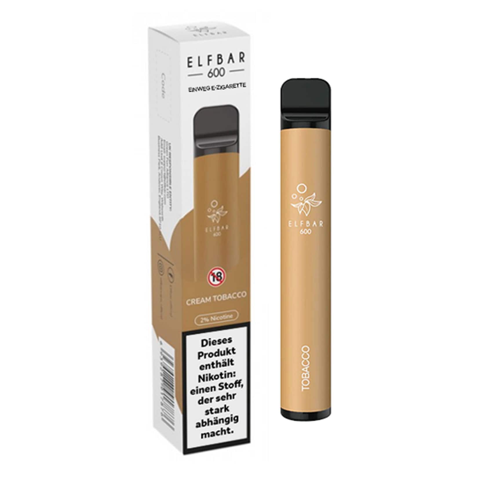 Elf Bar 600 Einweg E-Zigarette Tobacco, 2 ml, 2.0% Nikotin online kaufen  bei Netto
