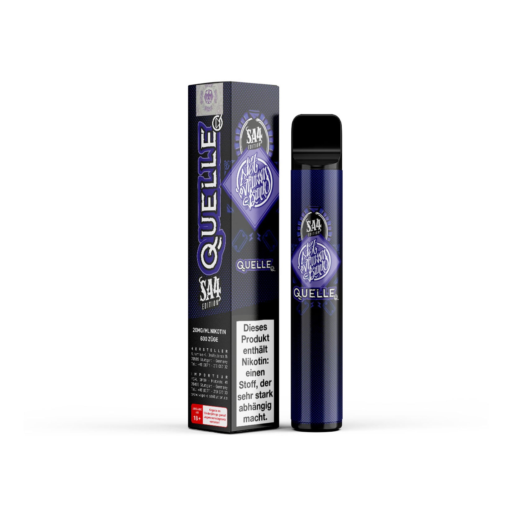 187 Strassenbande Einweg E-Zigarette Quelle, 2 ml, 2.0% Nikotin - Bild 1