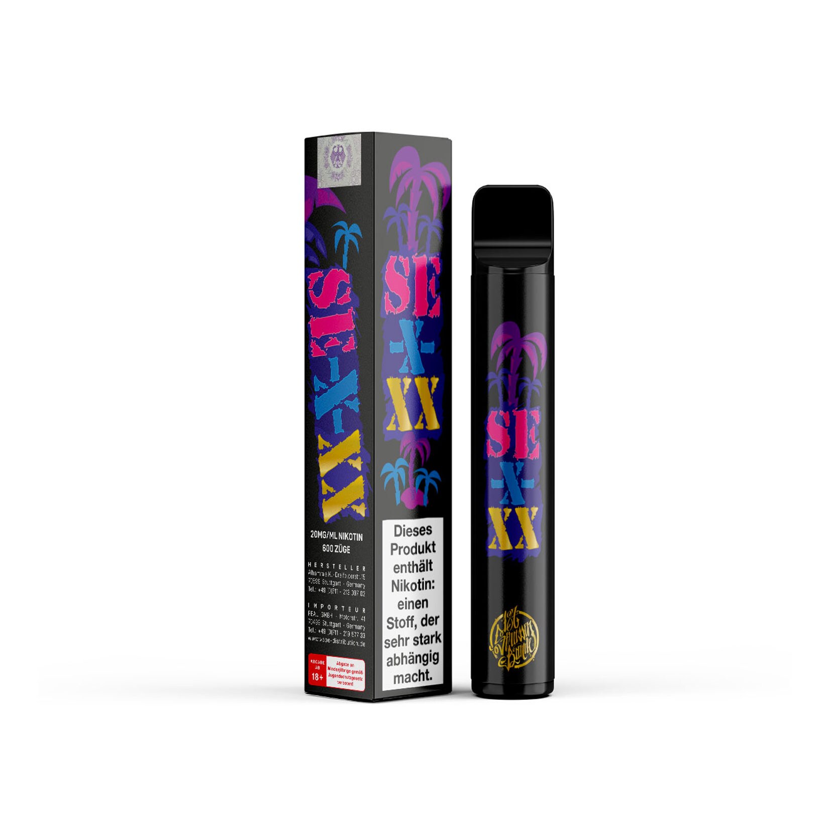 187 Strassenbande Einweg E-Zigarette SE-X-XX, 2 ml, 2.0% Nikotin - Bild 1