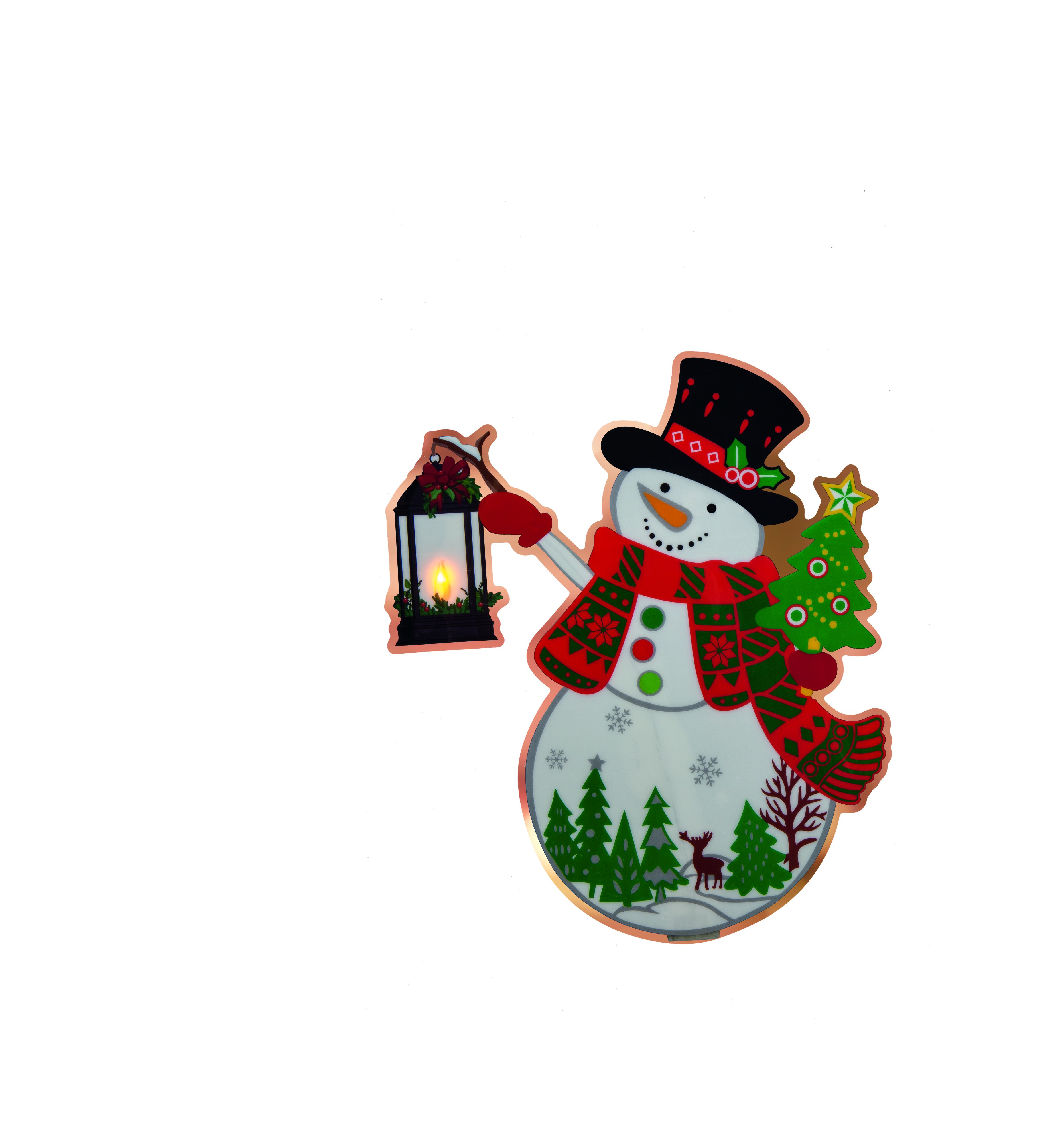 LED Fensterbild (Schneemann) - Bild 1