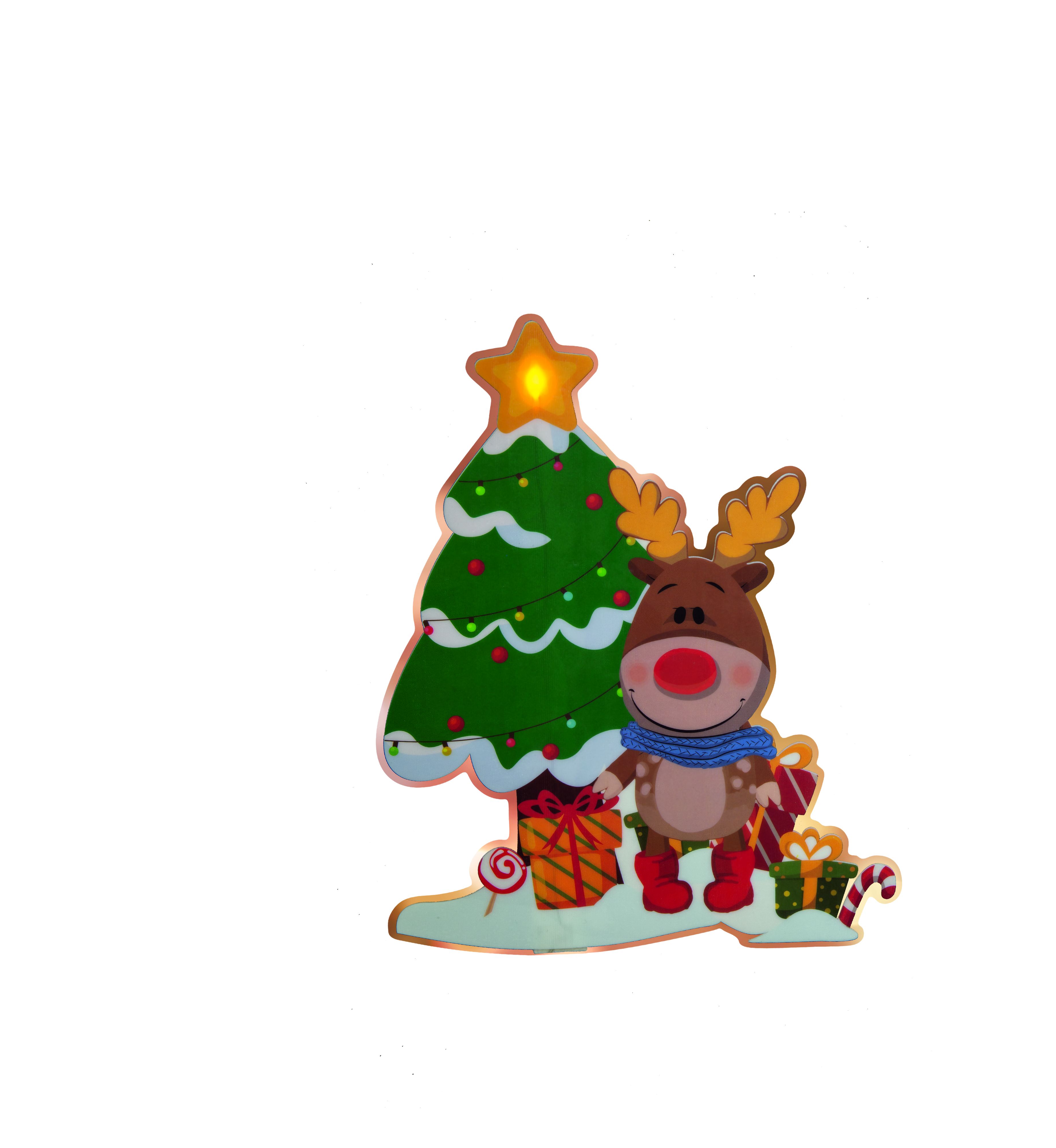 LED Fensterbild (Rentier) - Bild 1