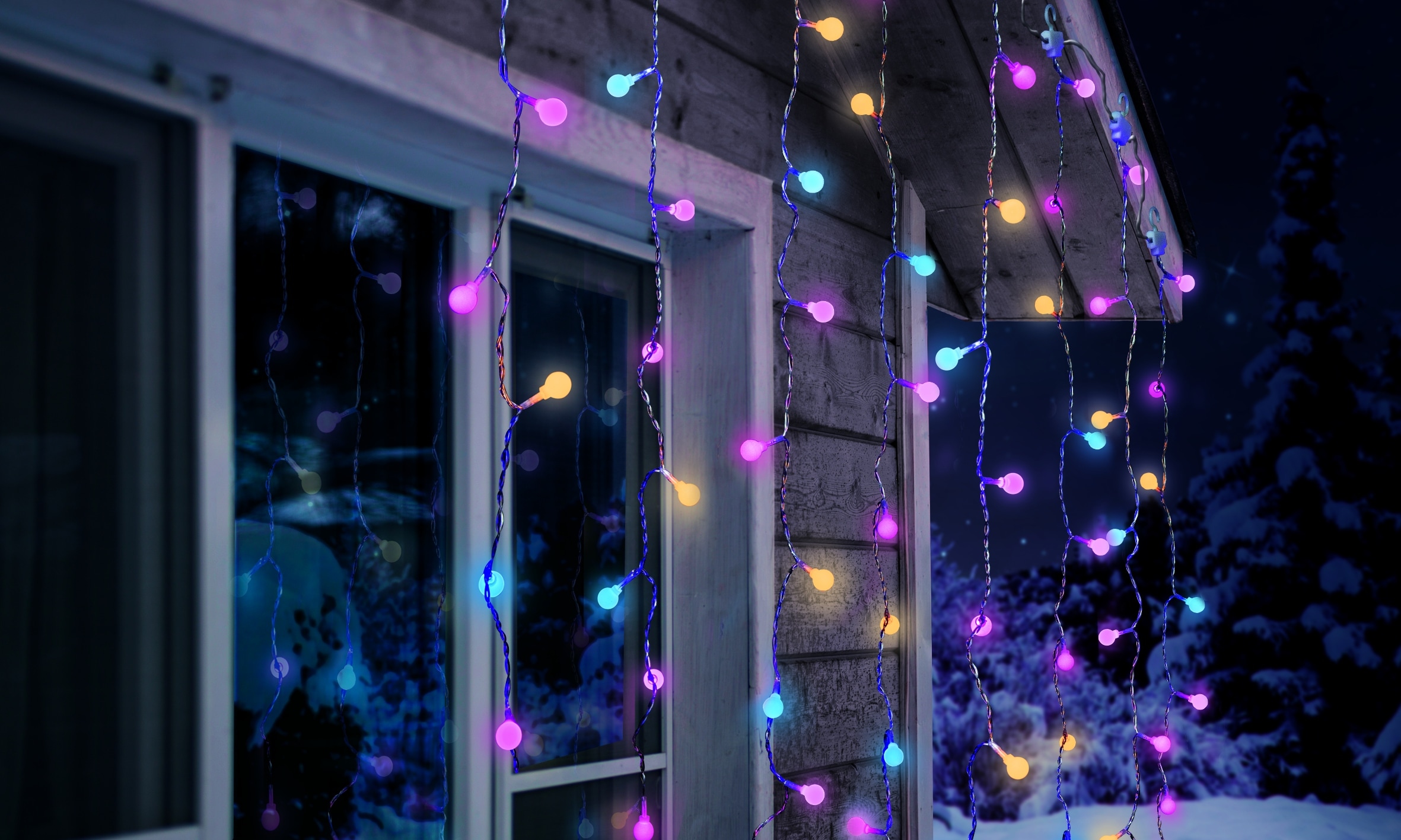 LED Kugelvorhang (Kugel pastell) - Bild 1