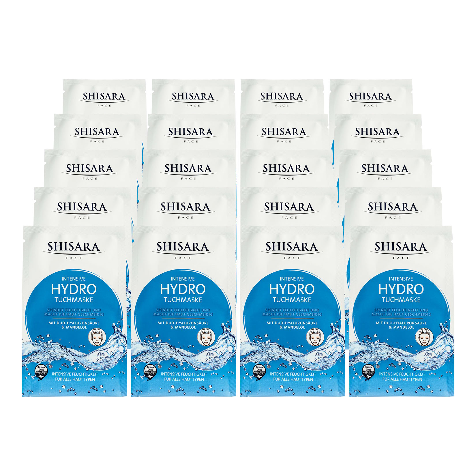 Shisara Tuchmaske Hydro 1 St&uuml;ck, 20er Pack - Bild 1