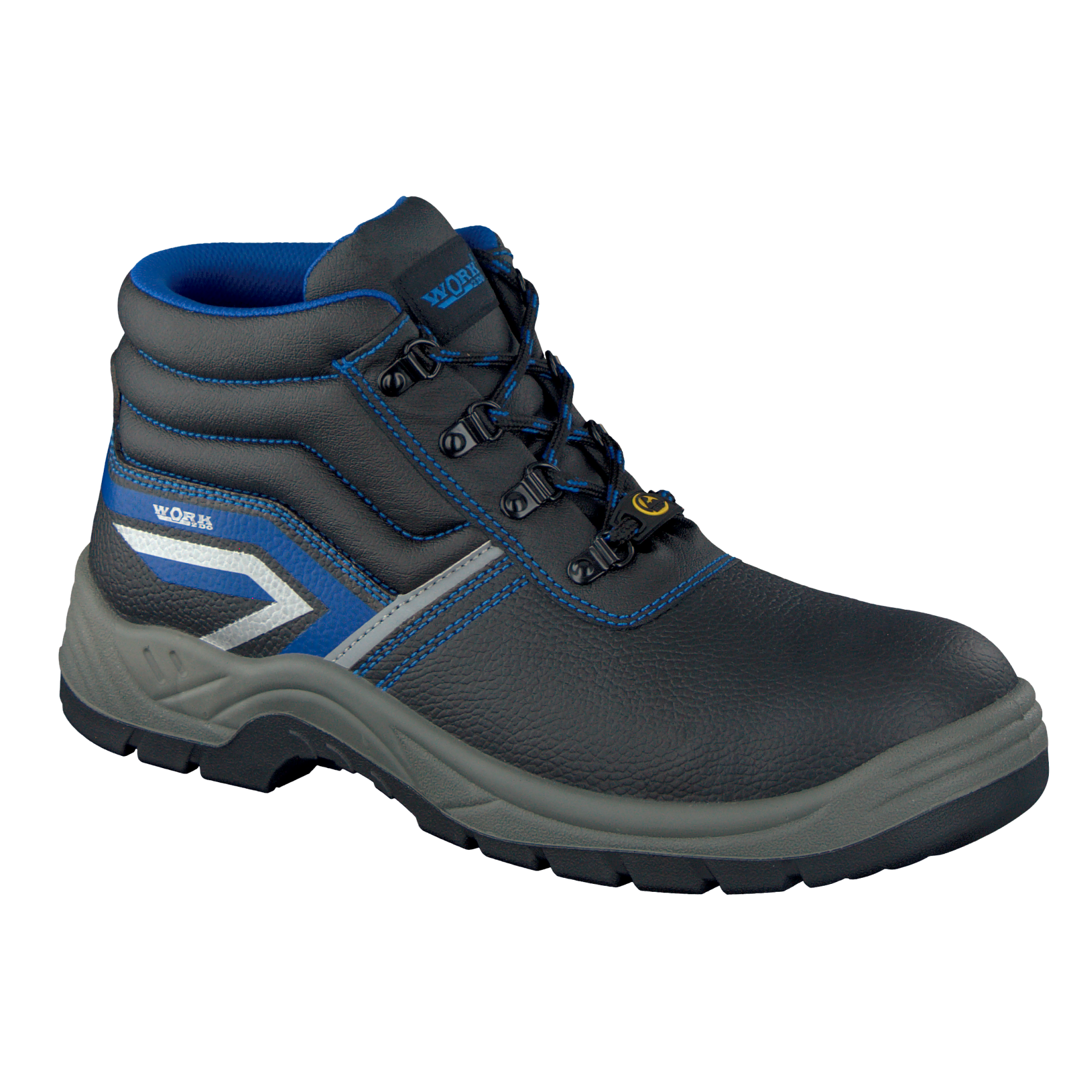 Herren Sicherheitsschuhe - Stiefel S3 - schwarz/blau, Gr. 42 - Bild 1