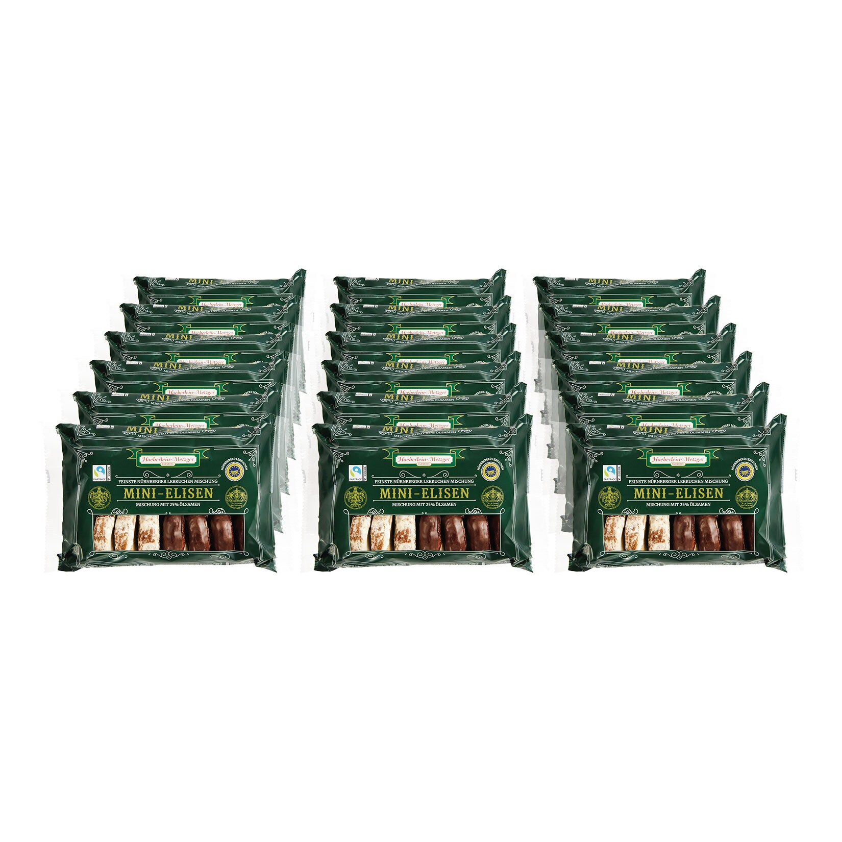 Haeberlein-Metzger Mini Elisenlebkuchen 2-fach 200 g, 18er Pack - Bild 1