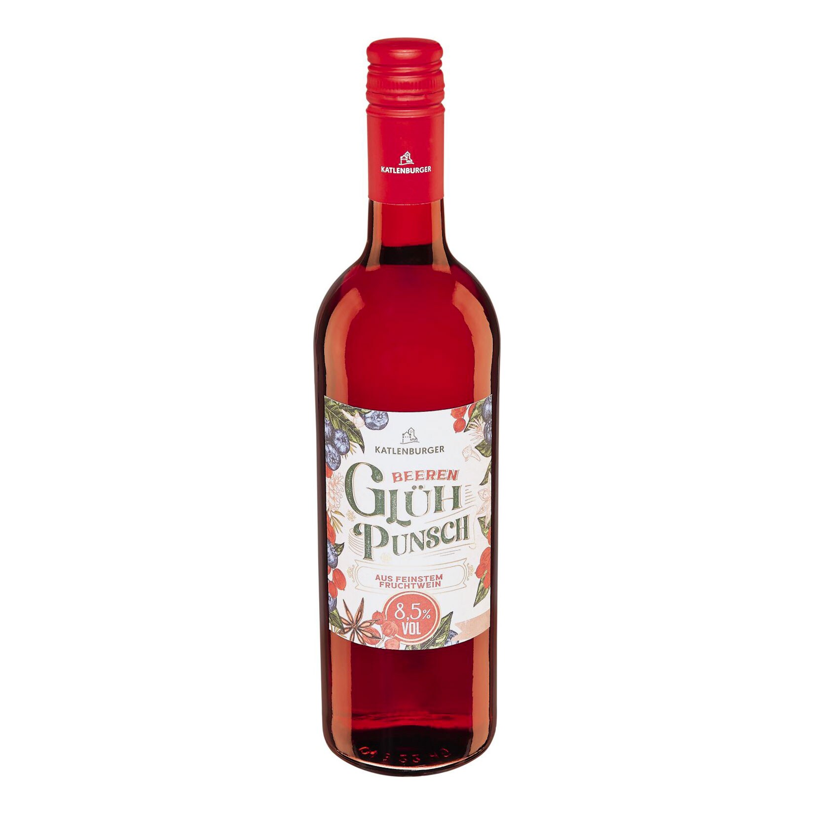 Katlenburger Beeren Gl&uuml;hpunsch 8,5 % vol 0,75 Liter - Bild 1