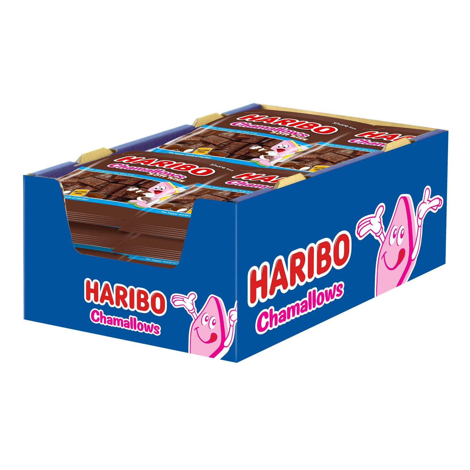 Haribo Chamallows Soft Kiss 200 g, 12er Pack - Bild 1