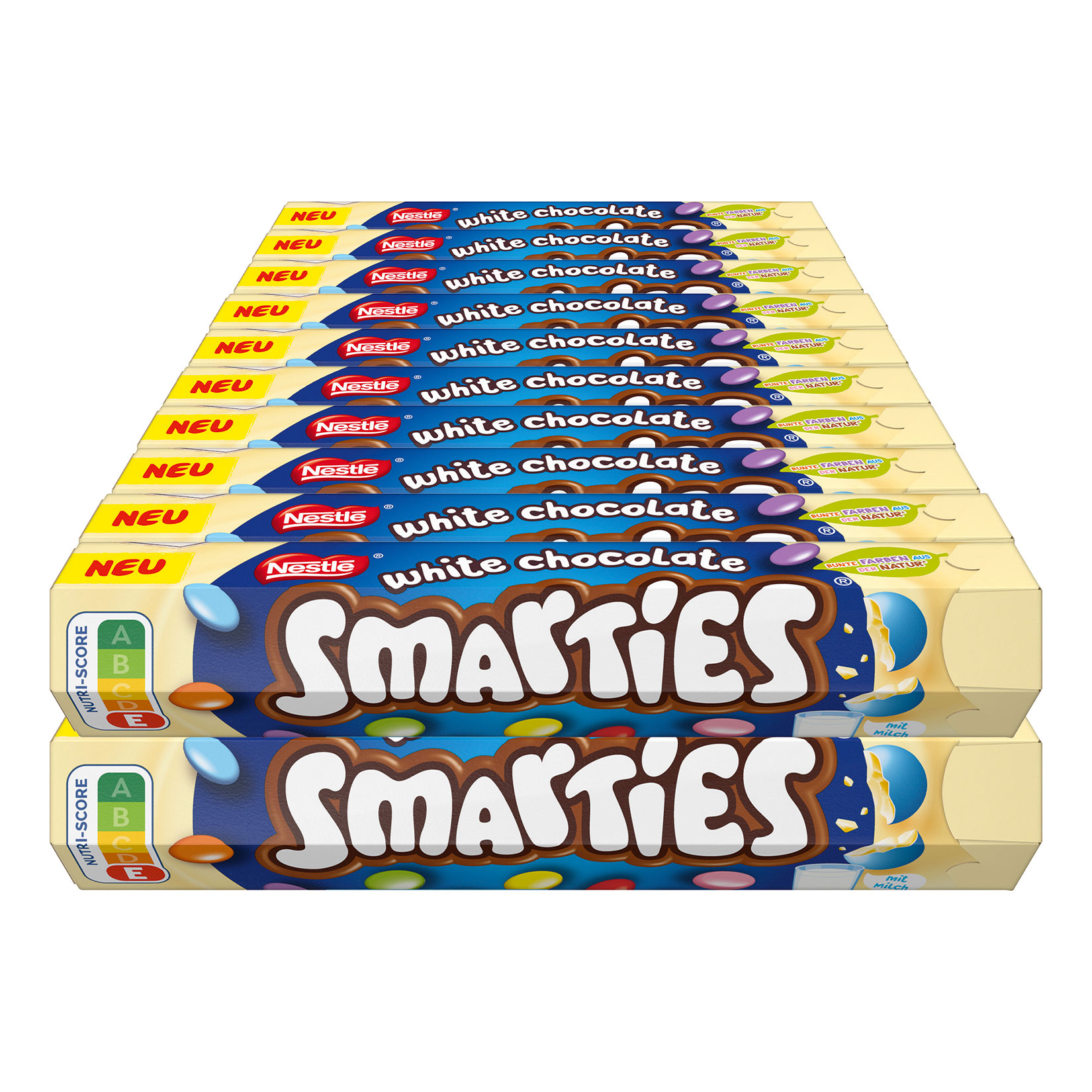 Nestl&eacute; Smarties Riesenrolle white 120 g, 20er Pack - Bild 1