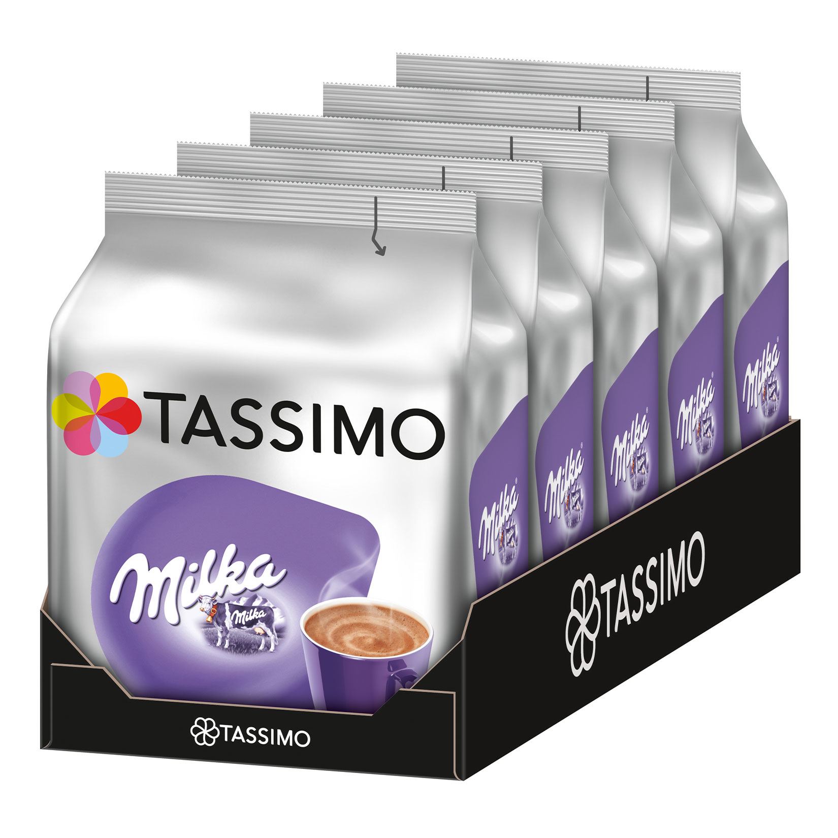 Tassimo Milka Köstliche Kakaospezialität 40 Kapseln 5x 240 g, 5er Pack