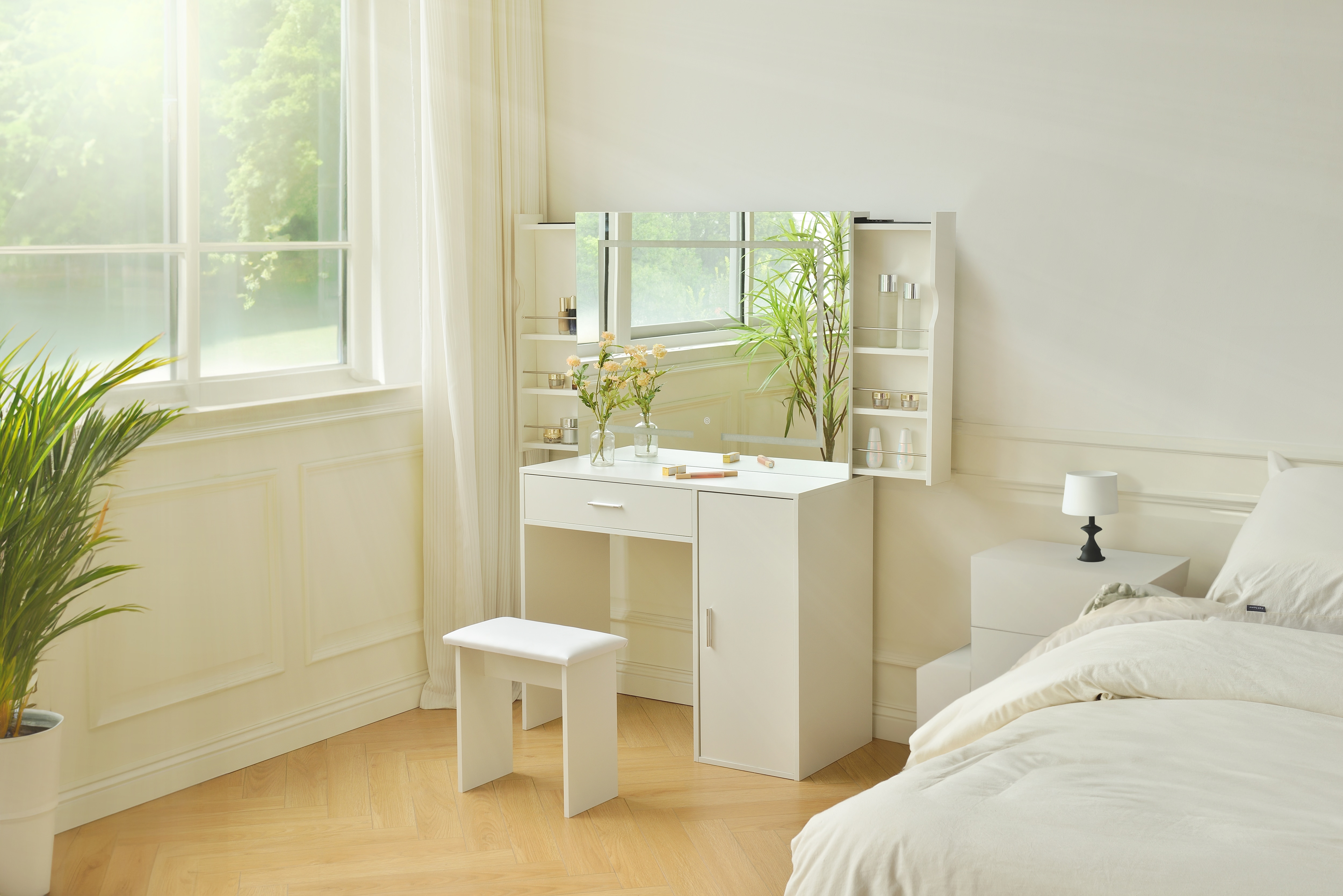 Schminktisch IMANI - Wei&szlig; - Bild 1