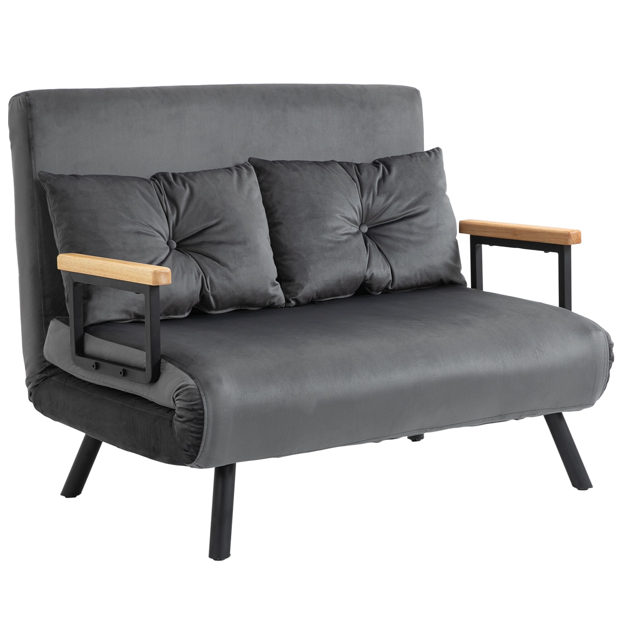 HOMCOM Schlafsofa Stahl, Polyester - Bild 1