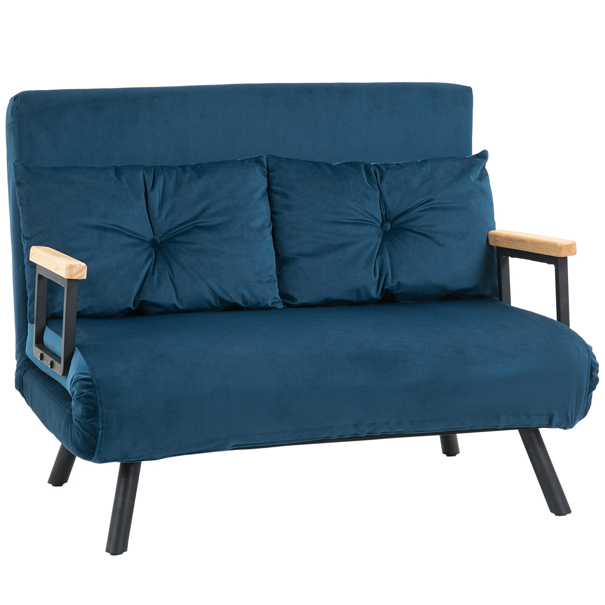HOMCOM Schlafsofa Stahl, Polyester - Bild 1