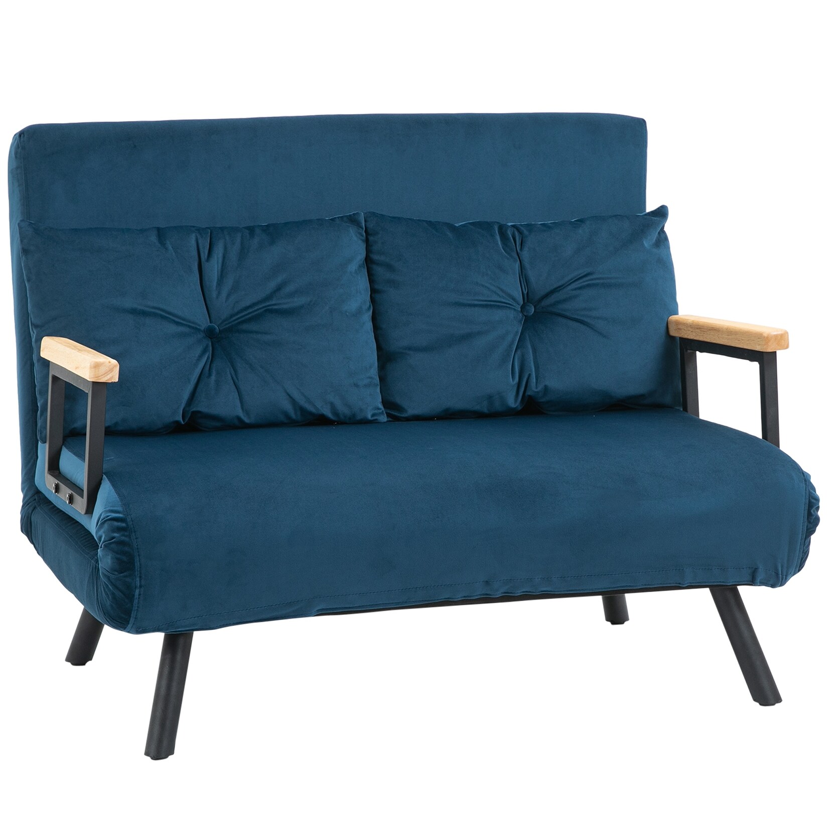 HOMCOM Schlafsofa Stahl, Polyester | 04255633565839