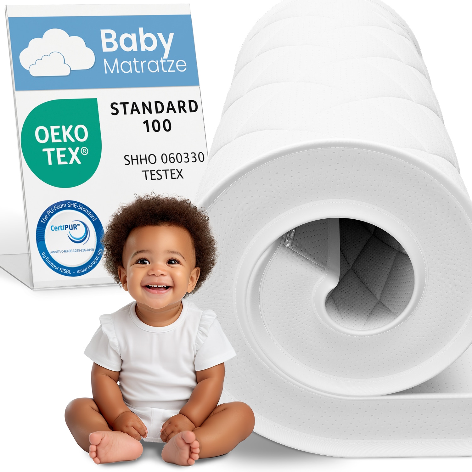 Bestschlaf Komfortschaum Topper Matratzenauflage, 5 cm dick, 60x120 cm - Bild 1