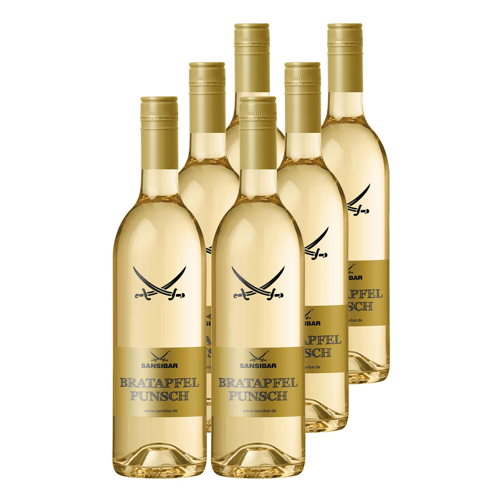 Sansibar Bratapfelpunsch 8,8 % vol 6 x 0,745 Liter - Bild 1