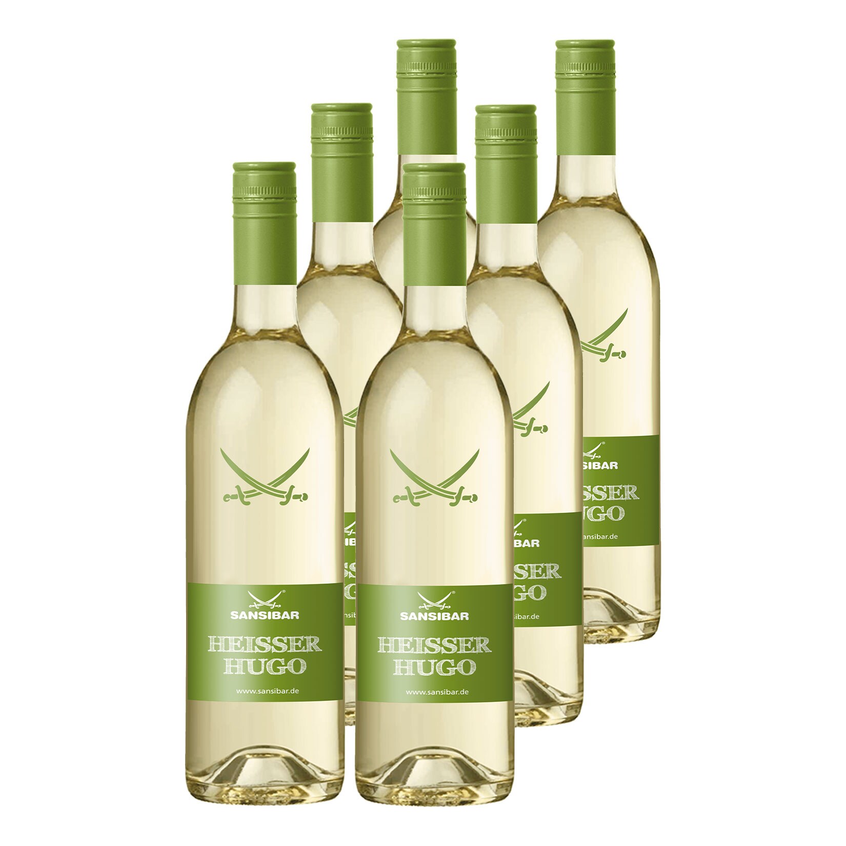 Sansibar Hei&szlig;er Hugo 7,5 % vol 6 x 0,745 Liter - Bild 1