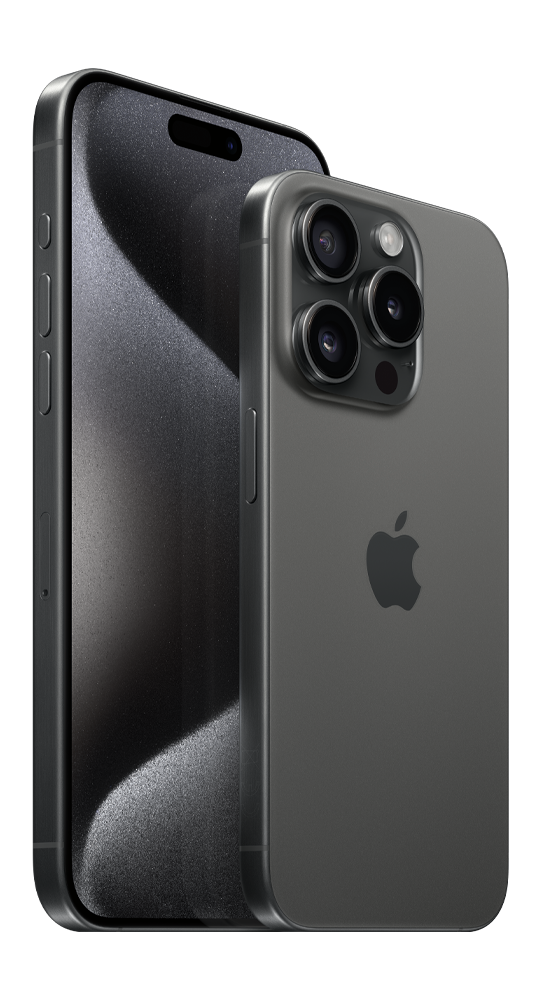 Apple Handys iPhone 15 Pro Max 256GB Titan Schwarz