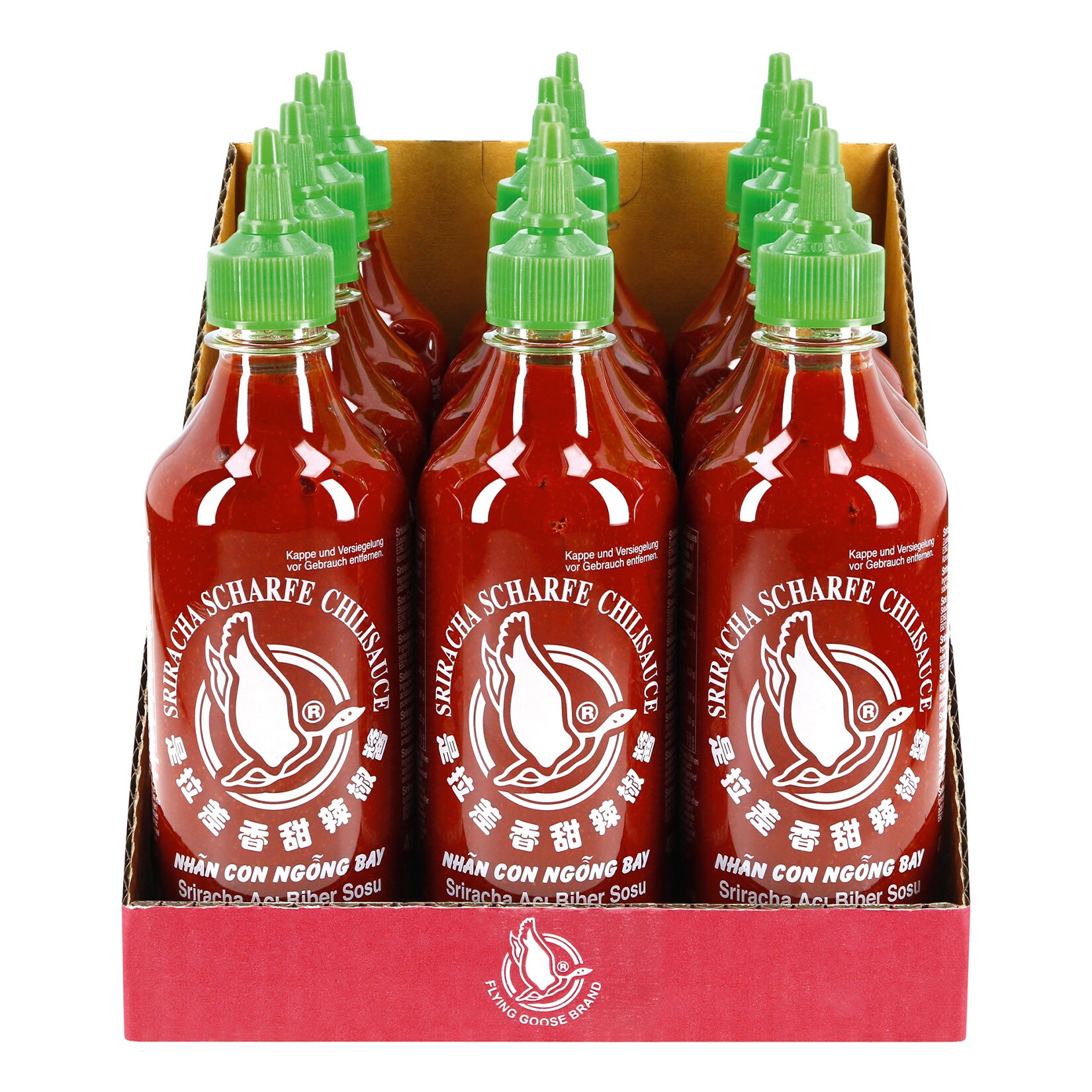 Flying Goose Sriracha Chillisauce 455 ml, 12er Pack - Bild 1