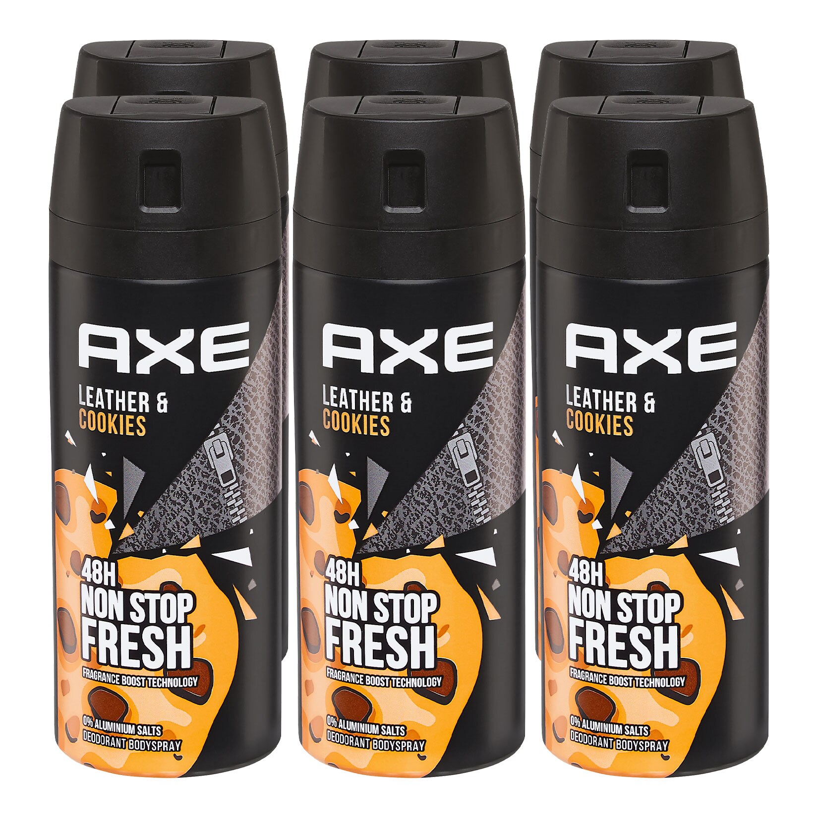 Axe Bodyspray Leather & Cookies 150 ml, 6er Pack - Bild 1