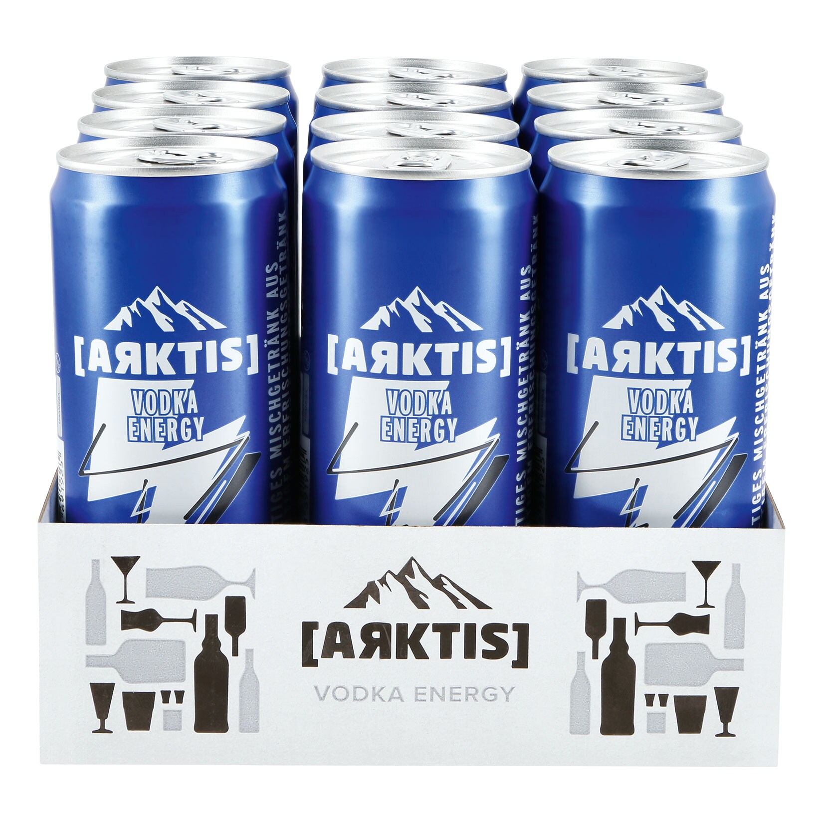 Arktis Vodka Energy 10 % vol 0,33 Liter Dose, 12er Pack | 04316268691932