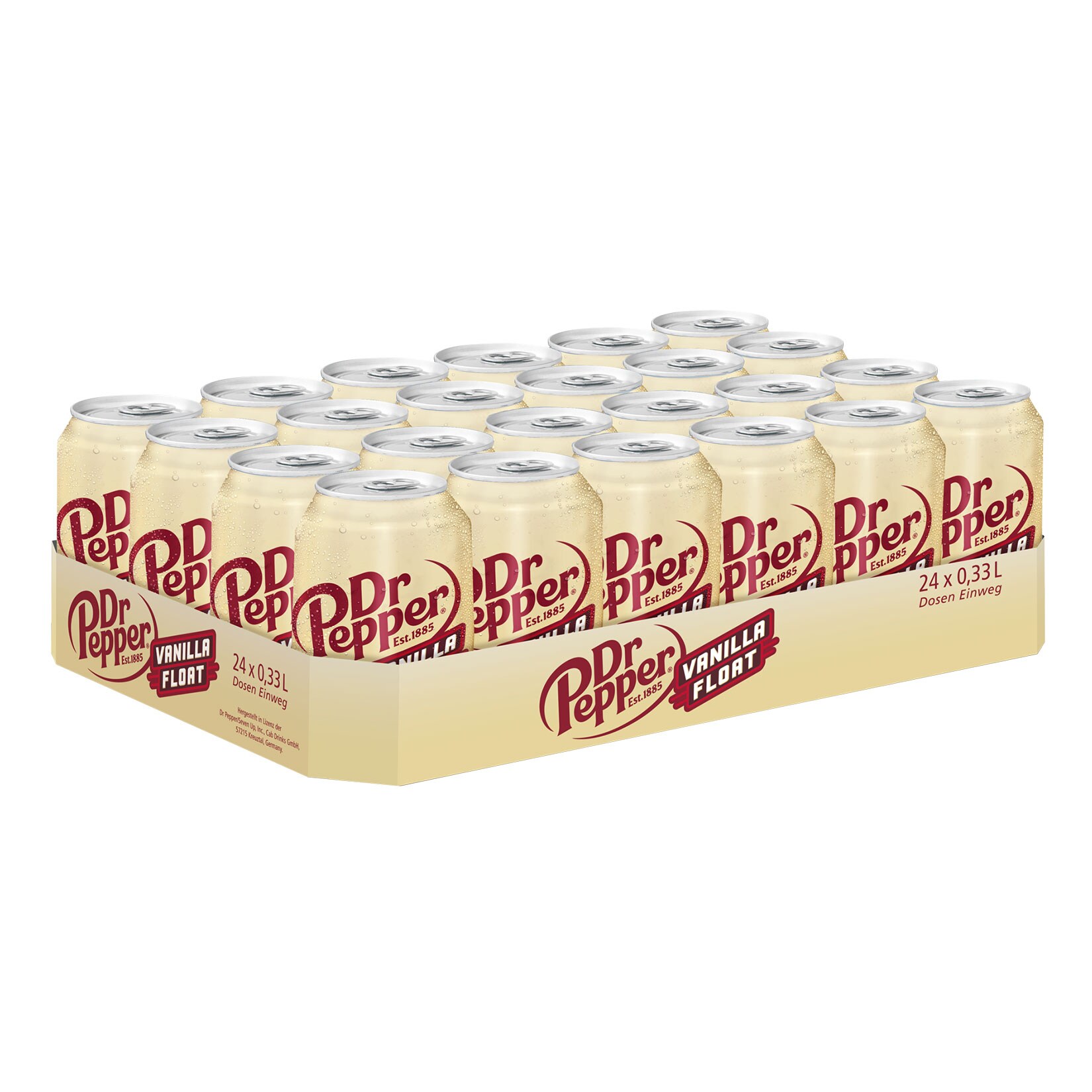 Dr Pepper Vanilla Float 0,33 Liter Dose, 24er Pack - Bild 1