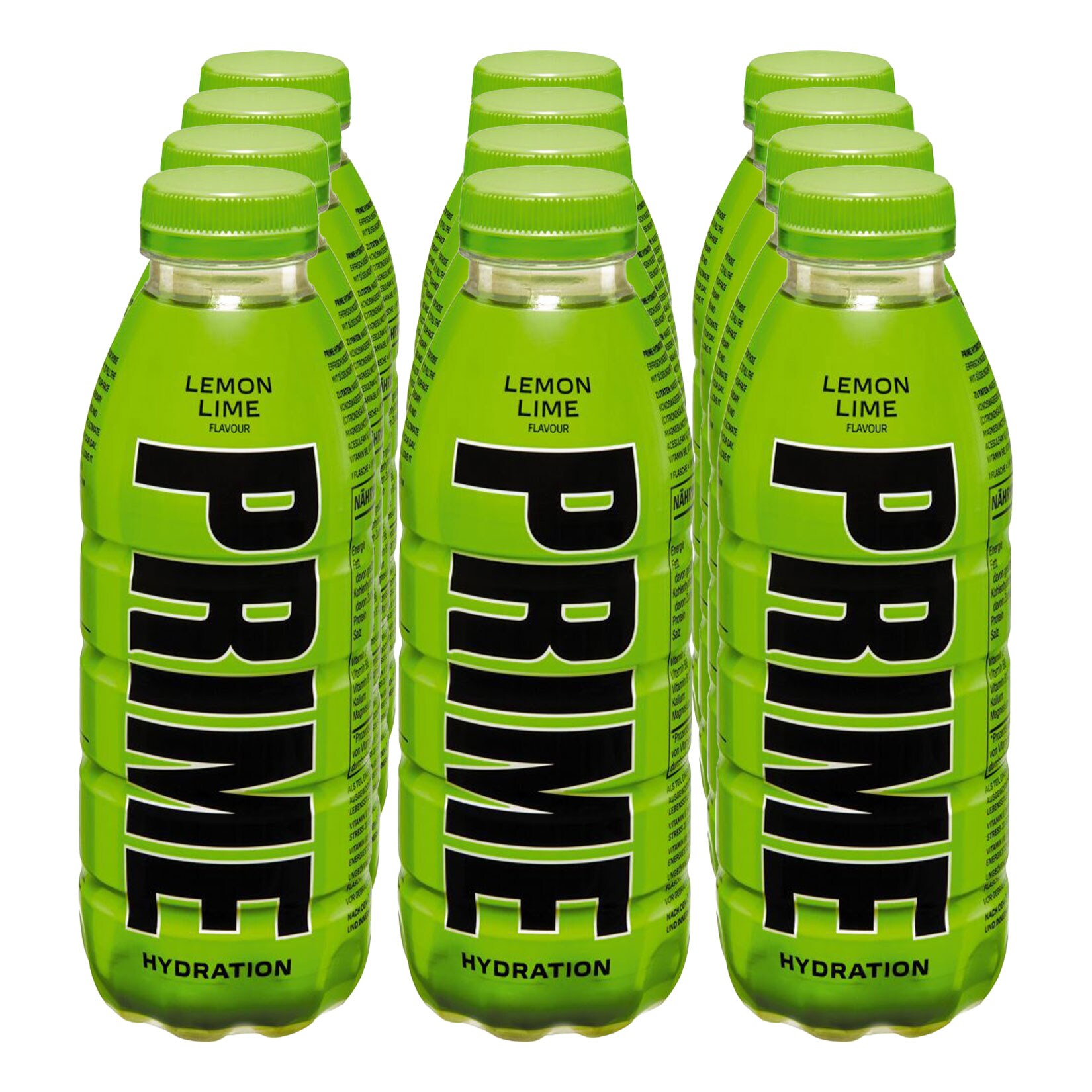 Prime Hydration Lemon Lime 0,5 Liter, 12er Pack - Bild 1