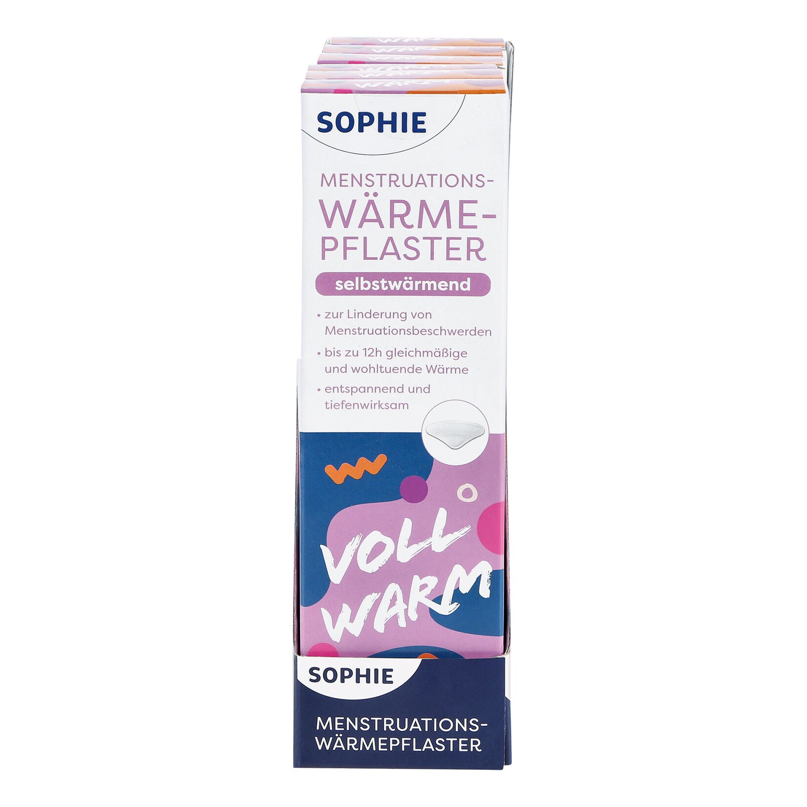 Sophie Menstruations Wärmepflaster 2 Stück, 6er Pack