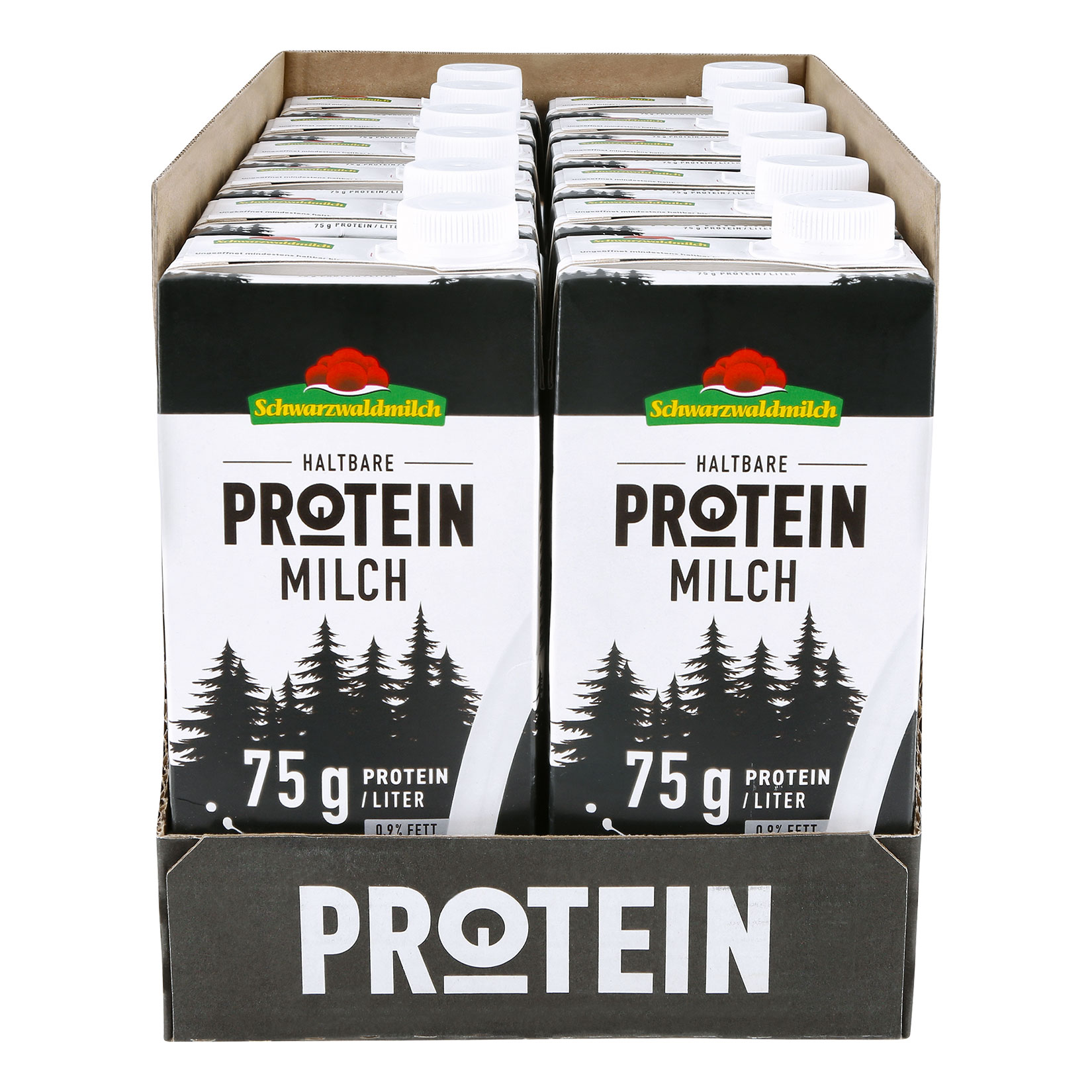 Schwarzwaldmilch Protein H-Milch 0,9% 1 Liter, 12er Pack - Bild 1