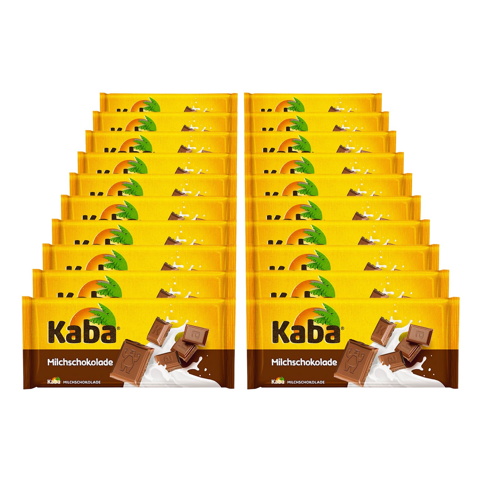 Kaba Milchschokolade 100 g, 20er Pack - Bild 1