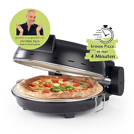 Rachs KOCHWERK Pizza Maker mit Temperatureinstellung 1800W schwarz matt - Bild 1