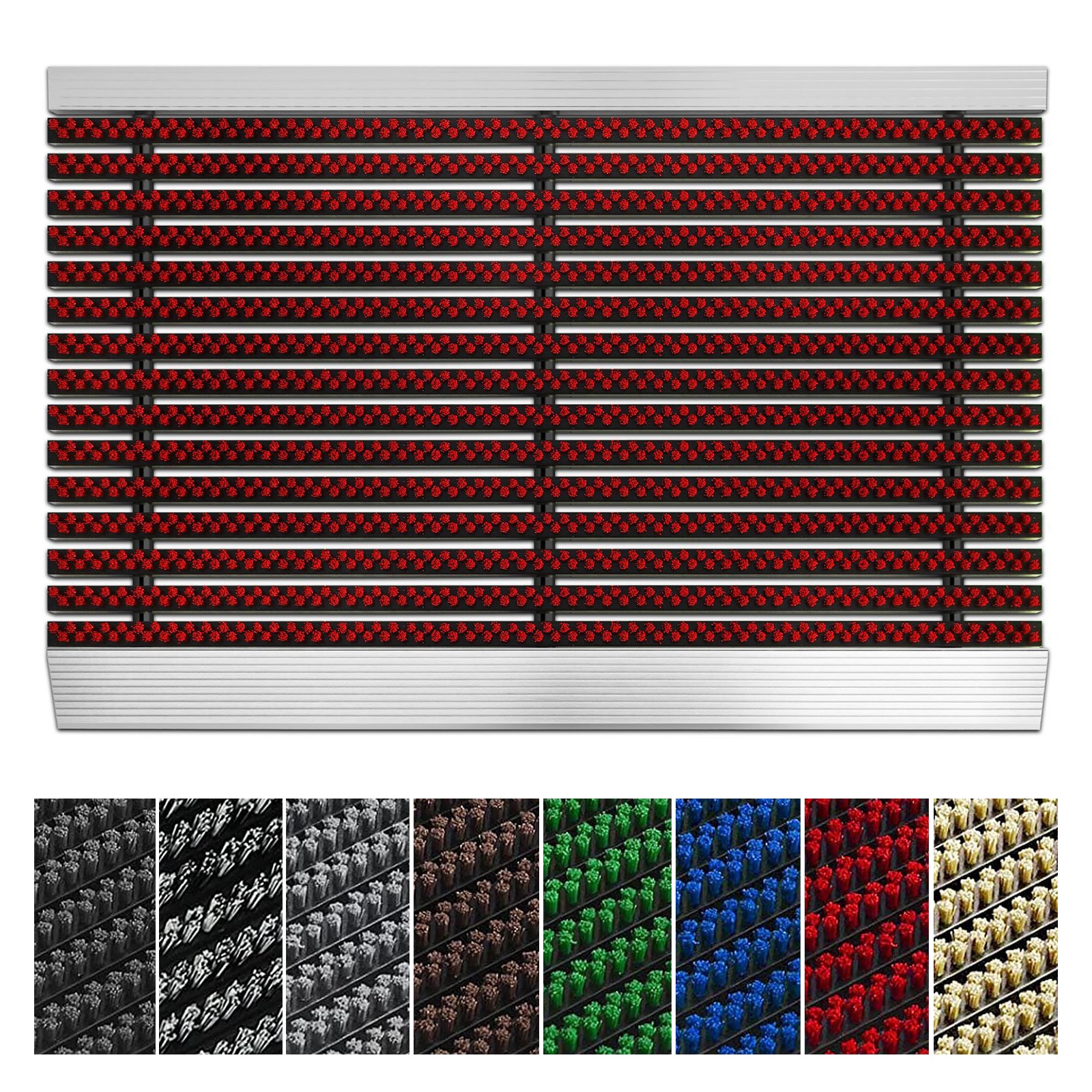 Floordirekt Hochleistungsmatte | Profi Brush | Rot - Bild 1