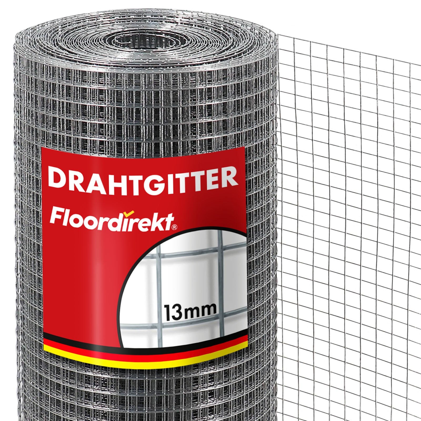 Floordirekt Volierendraht Verzinkter Drahtzaun 100 x 10 m