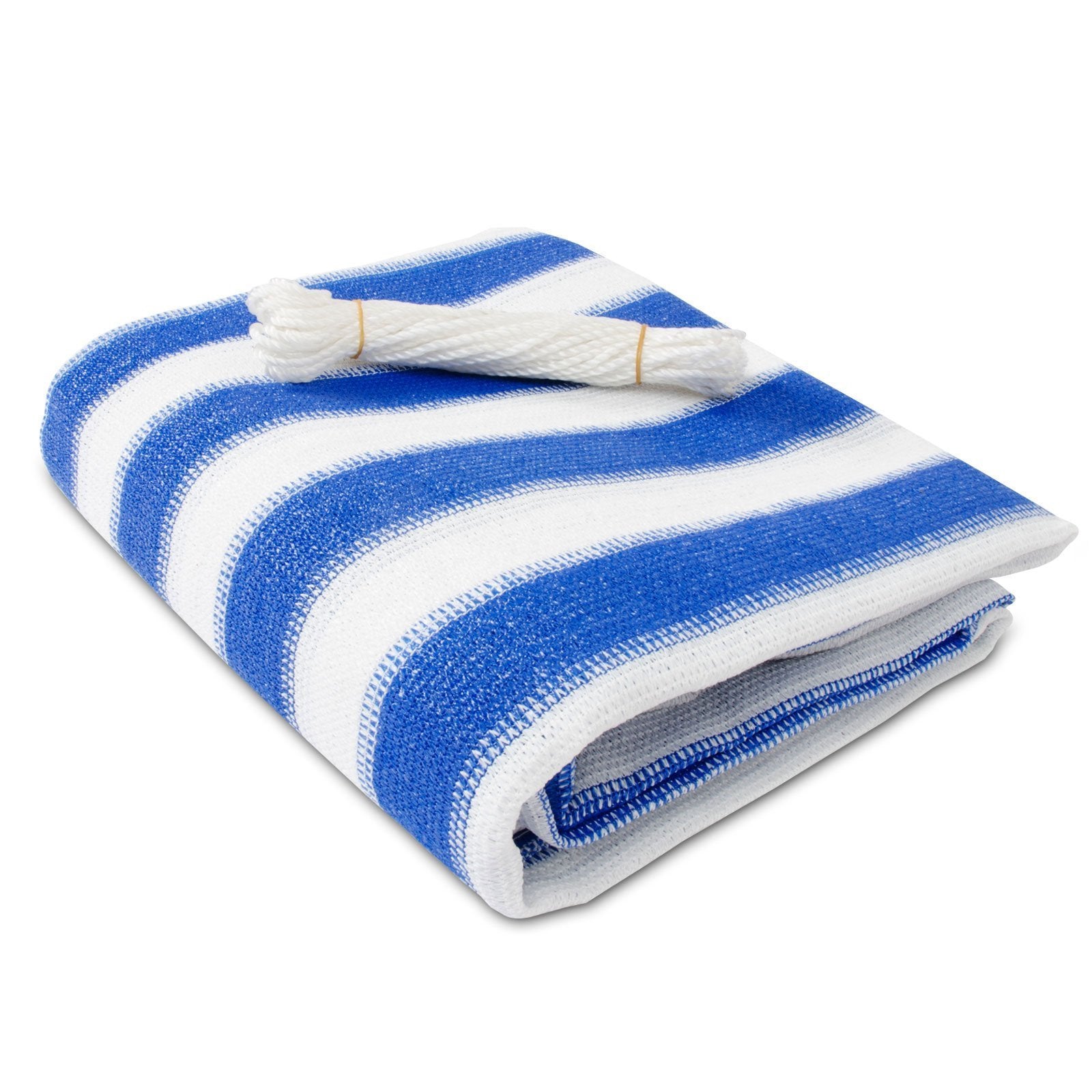 casa pura Balkonsichtschutz | Gestreift | Blau-wei&szlig; - Bild 1