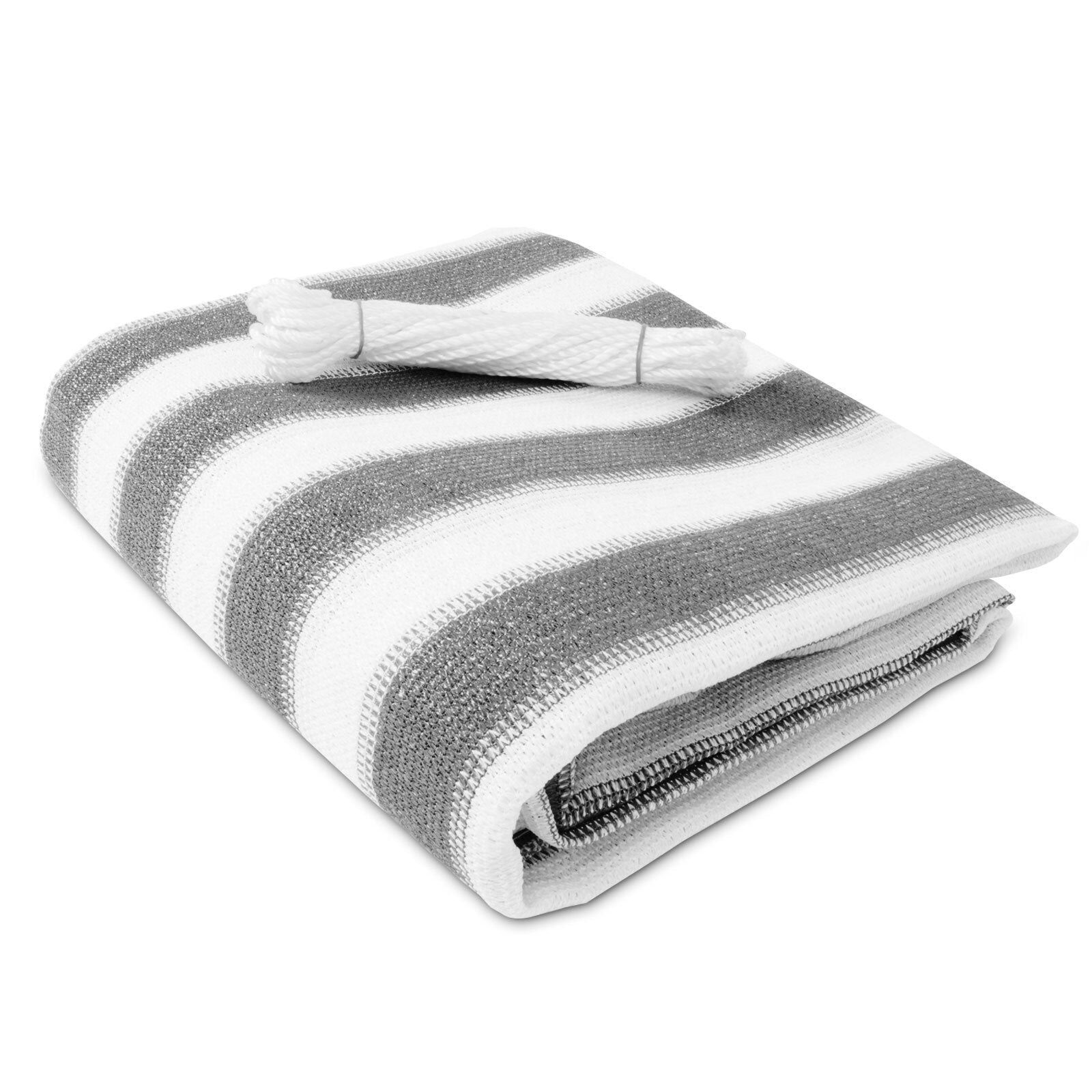 casa pura Balkonsichtschutz   Gestreift   Grau-weiß | 04251041635560