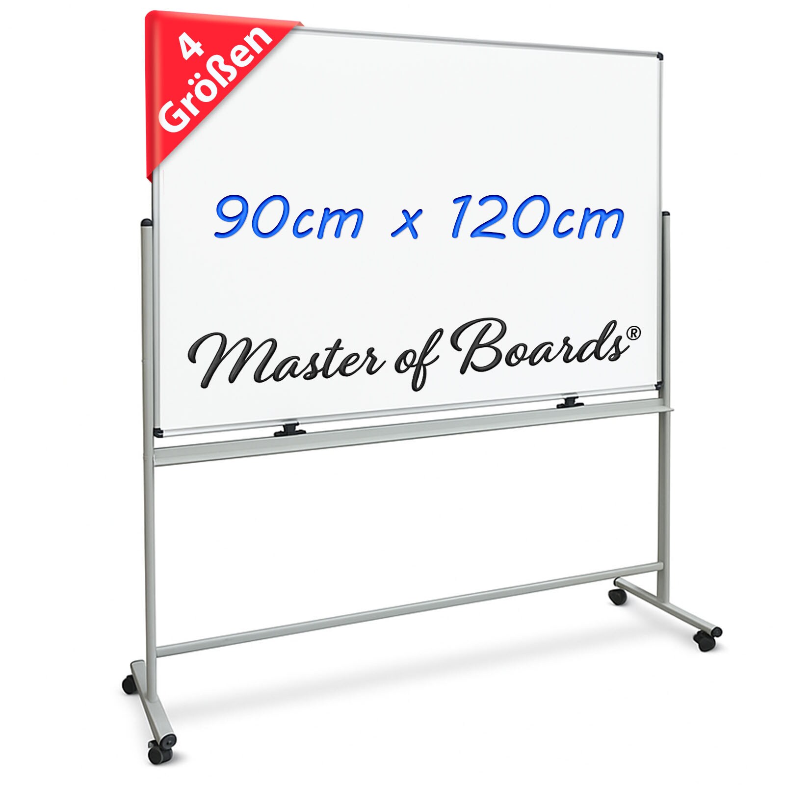Master of Boards Whiteboard Stanford Lackiert Mobil & drehbar