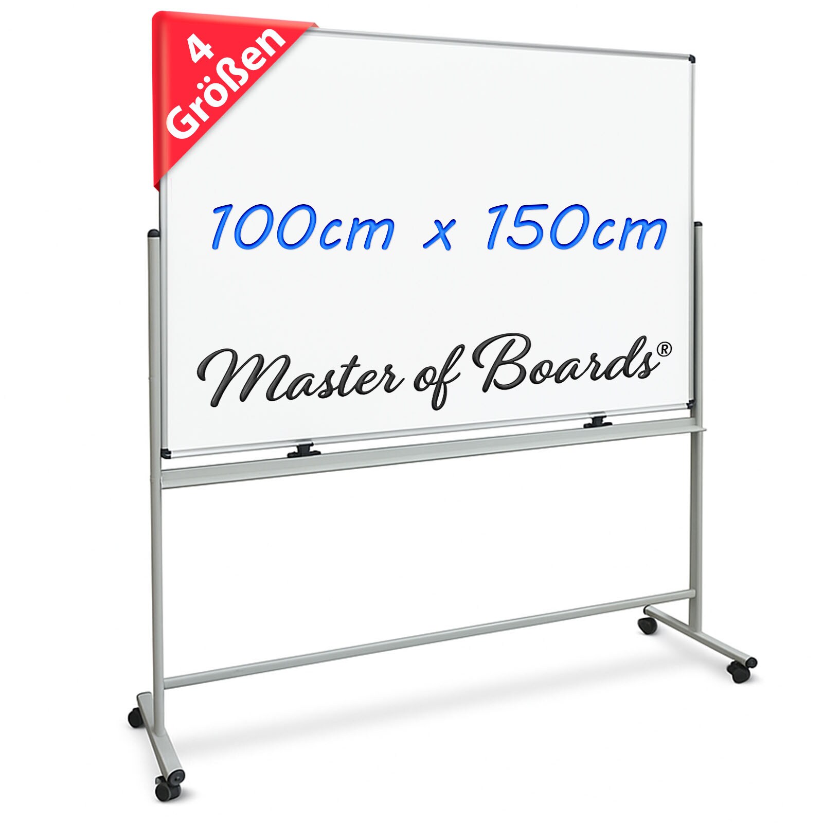 Master of Boards Whiteboard Stanford Lackiert Mobil & drehbar