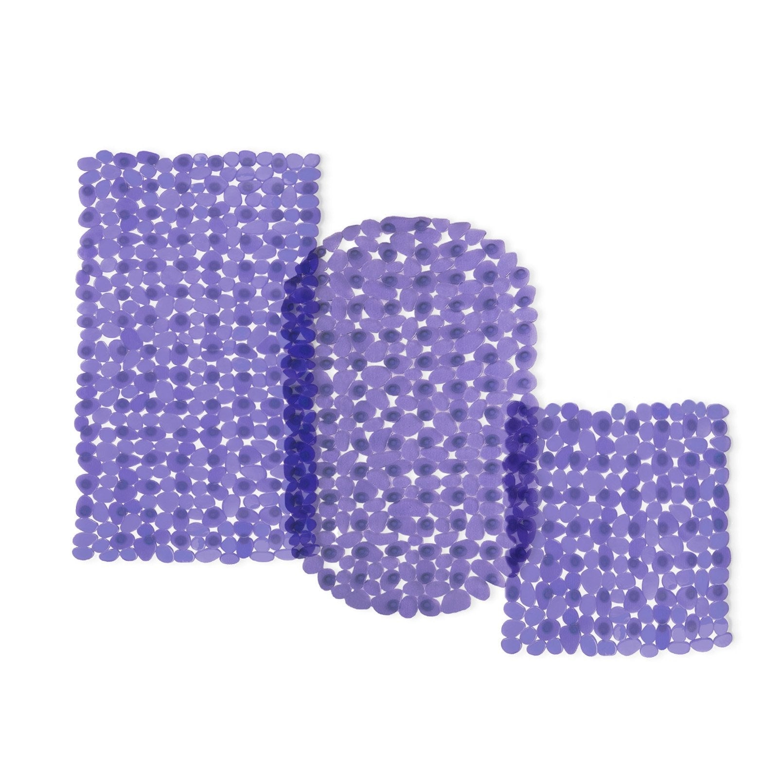 casa pura Wanneneinlage | Bubble | Lila-Transparent | Casa Pura | Badewanneneinlage | 68 x 36 cm - Bild 1