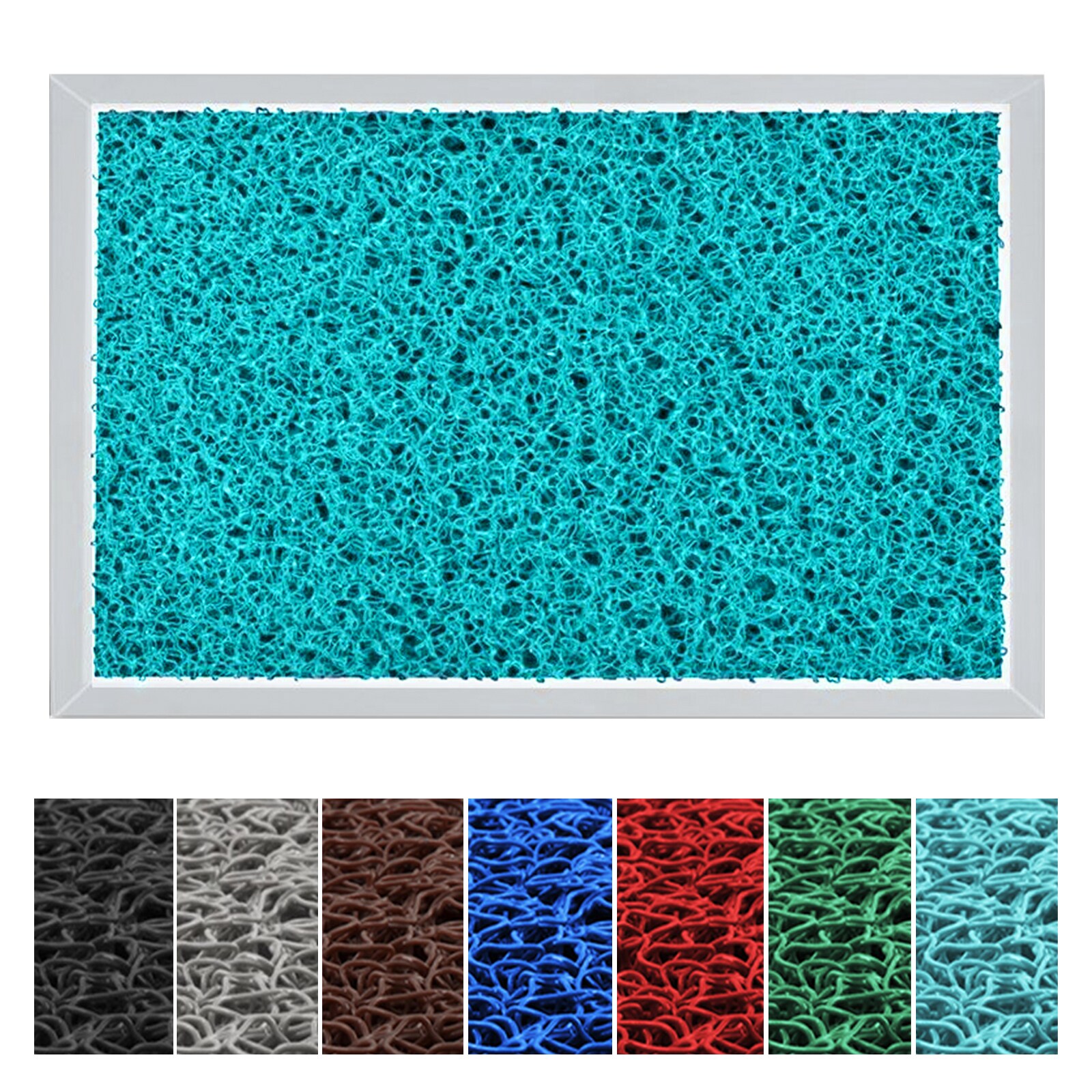 etm Alu-Desinfektionsmatte | Hygienic Mat | Spaghetti-Matten-Einlage | T&uuml;rkis - Bild 1