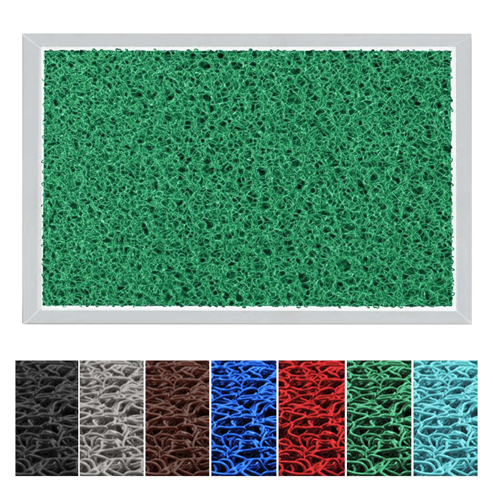 etm Alu-Desinfektionsmatte | Hygienic Mat | Spaghetti-Matten-Einlage | Gr&uuml;n - Bild 1