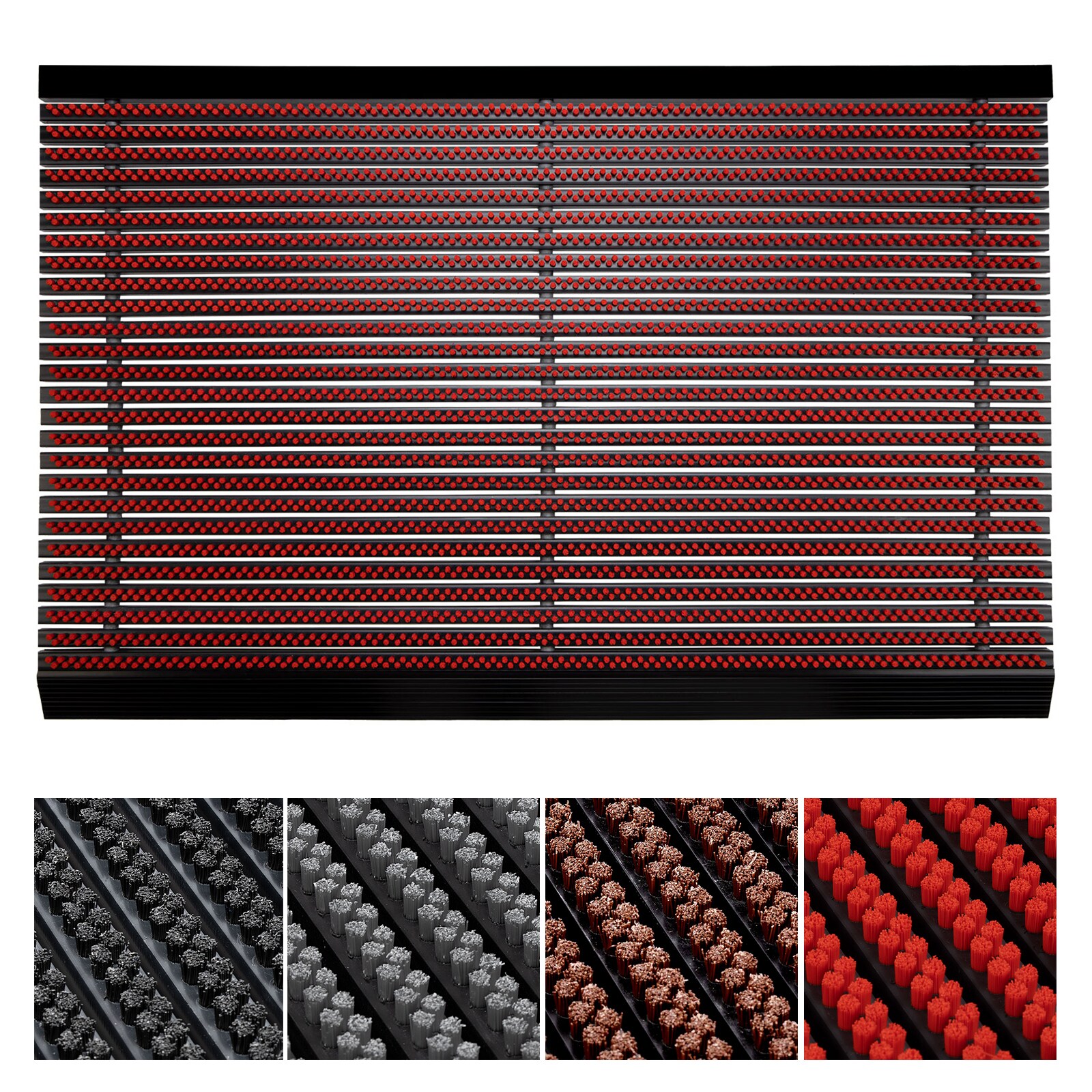 casa pura T&uuml;rmatte | Power Brush | Rot - Bild 1