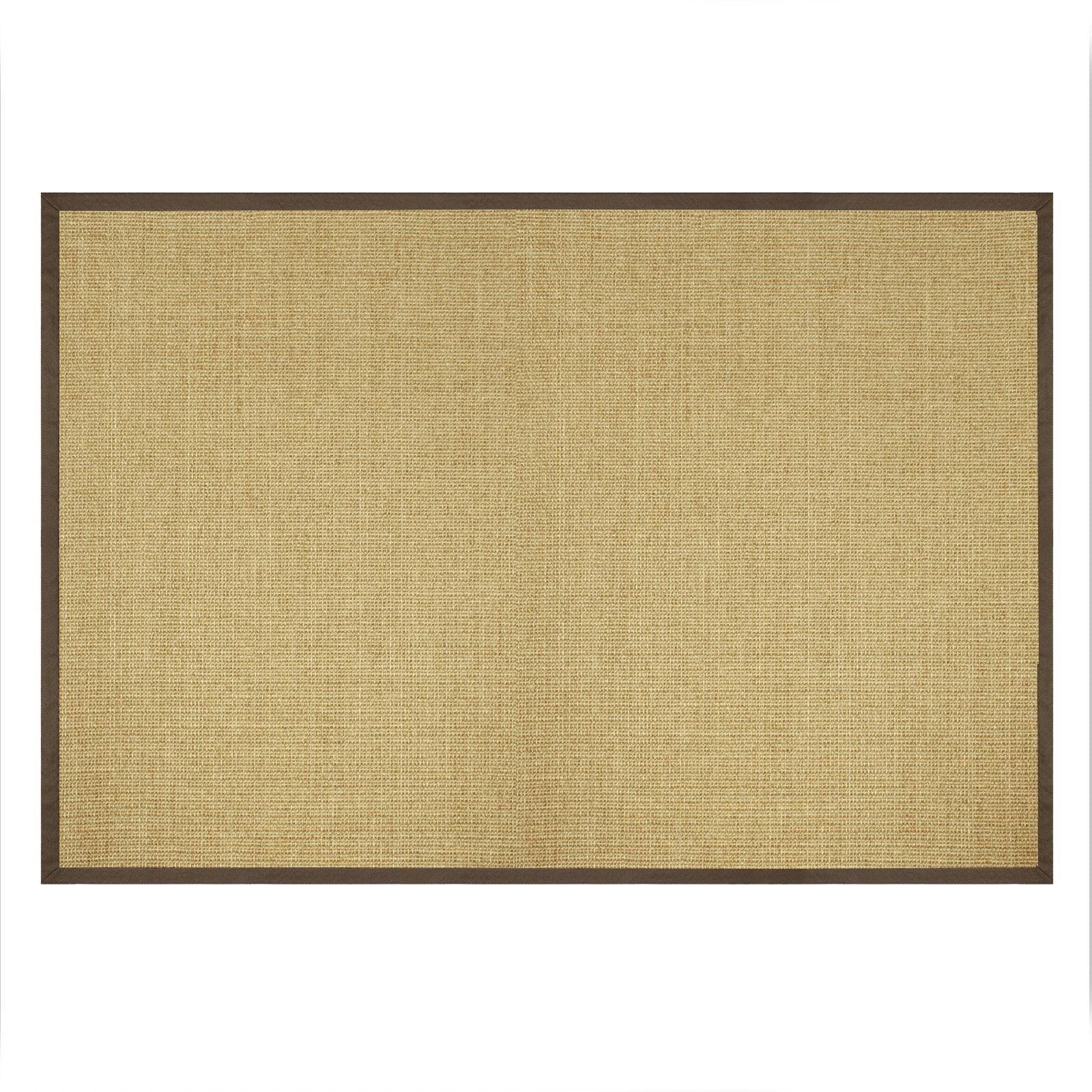 Karat Sisal-Teppich Amazonas Natur Bordüre: Sahara / Cappuchino