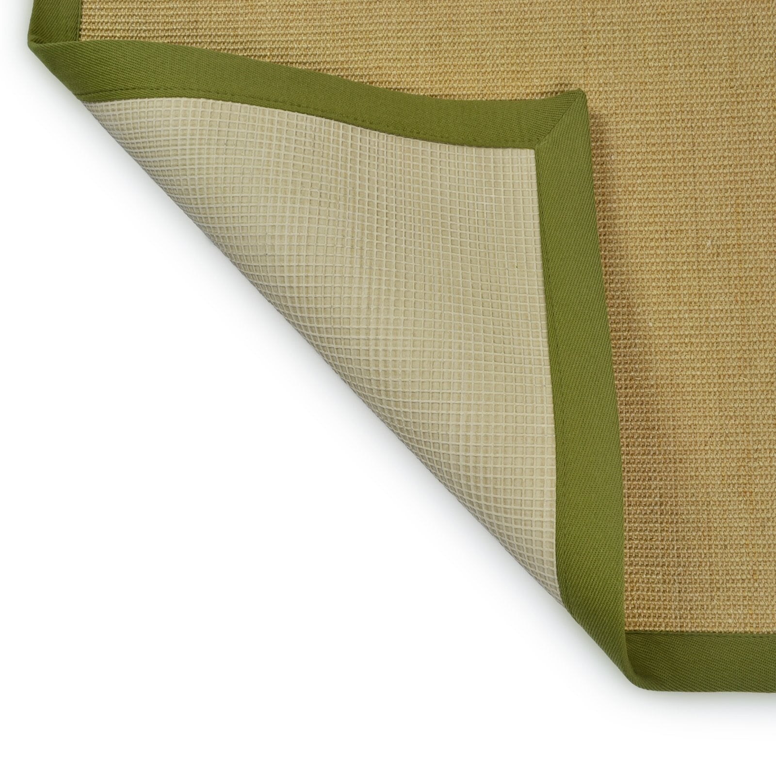 Karat Sisal-Teppich Amazonas Natur Bordüre: Taupe / Pistazie