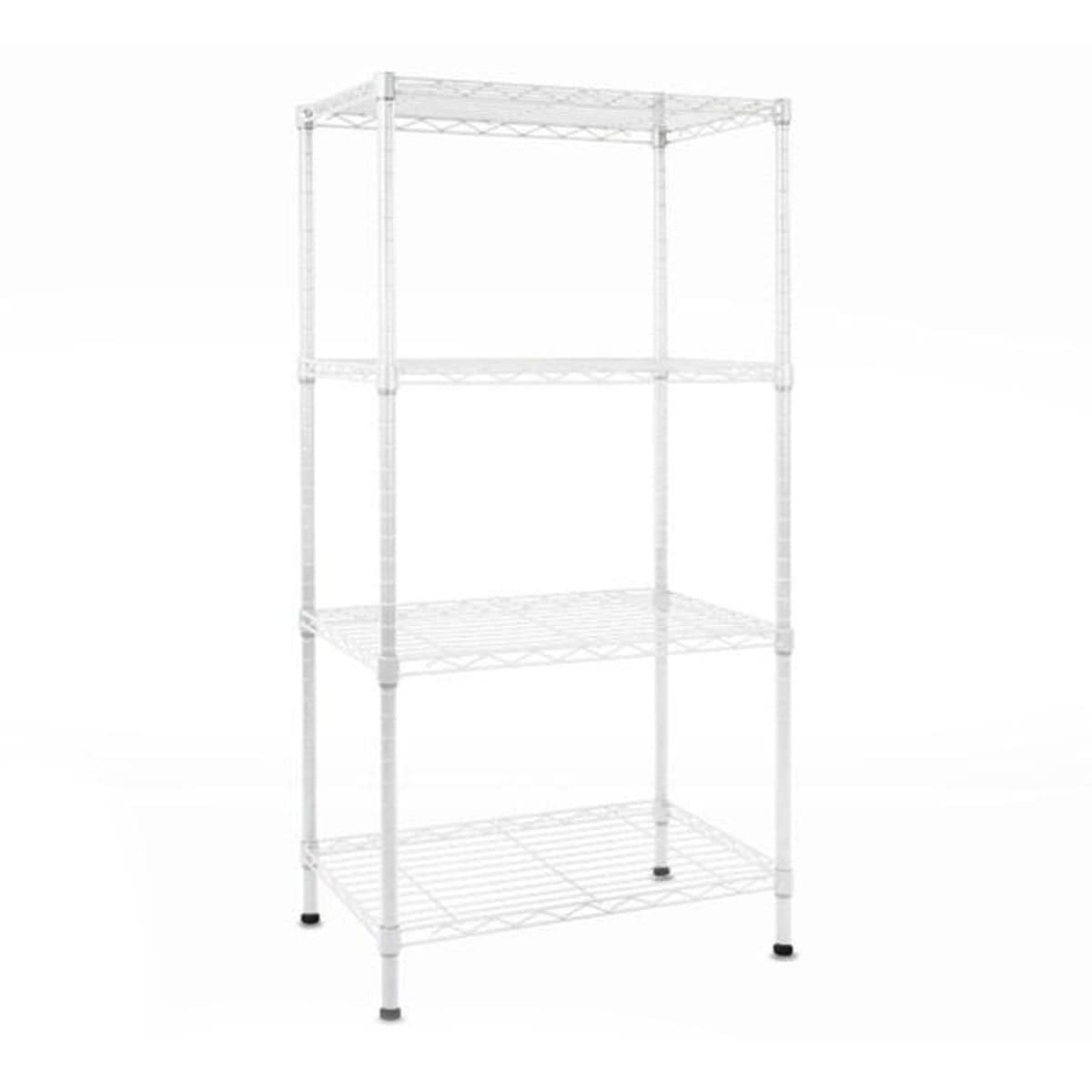 Karat Metallregal Rocky | Pulverbeschichtet wei&szlig; | 4 B&ouml;den - Bild 1