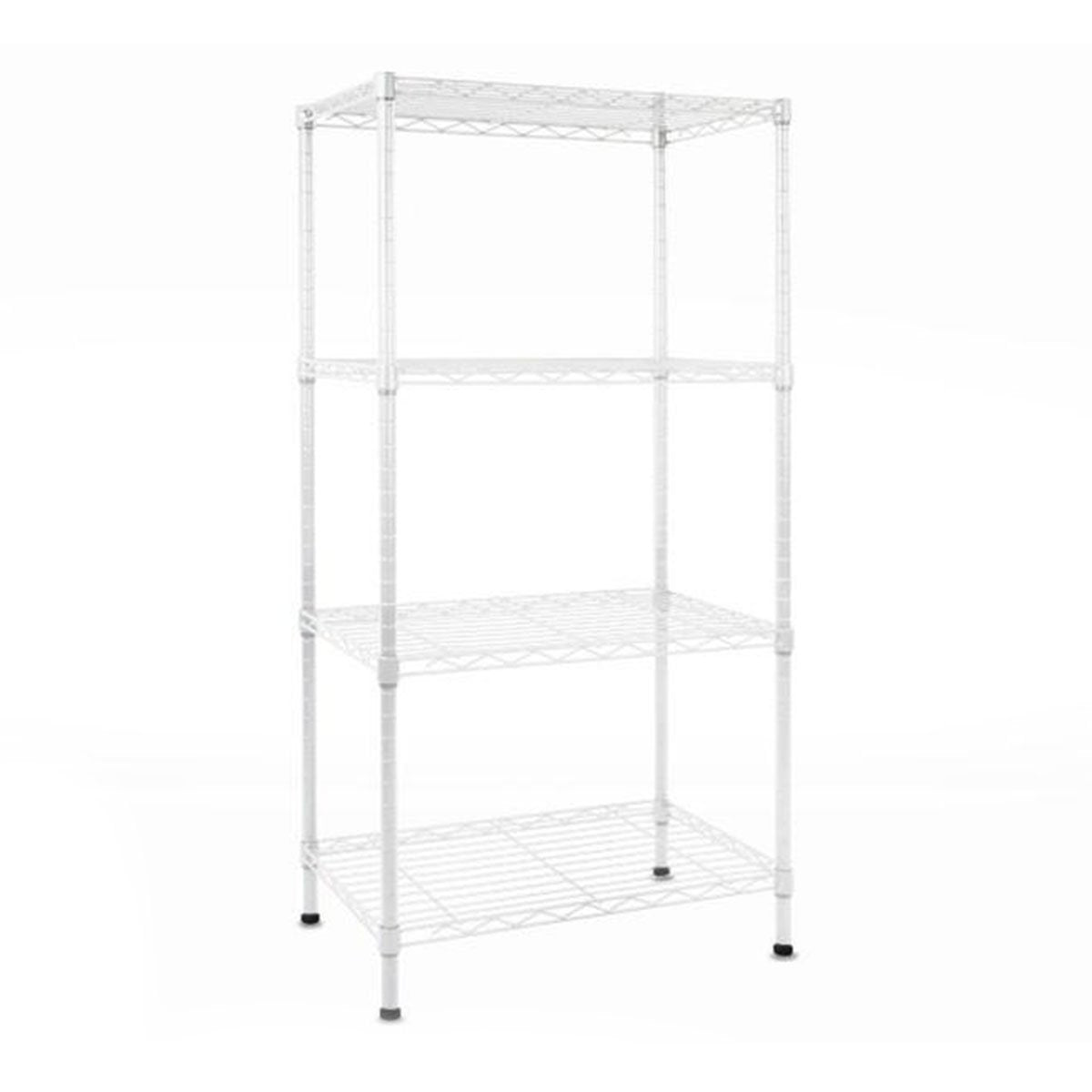 Karat Metallregal Rocky | Pulverbeschichtet wei&szlig; | 5 B&ouml;den - Bild 1