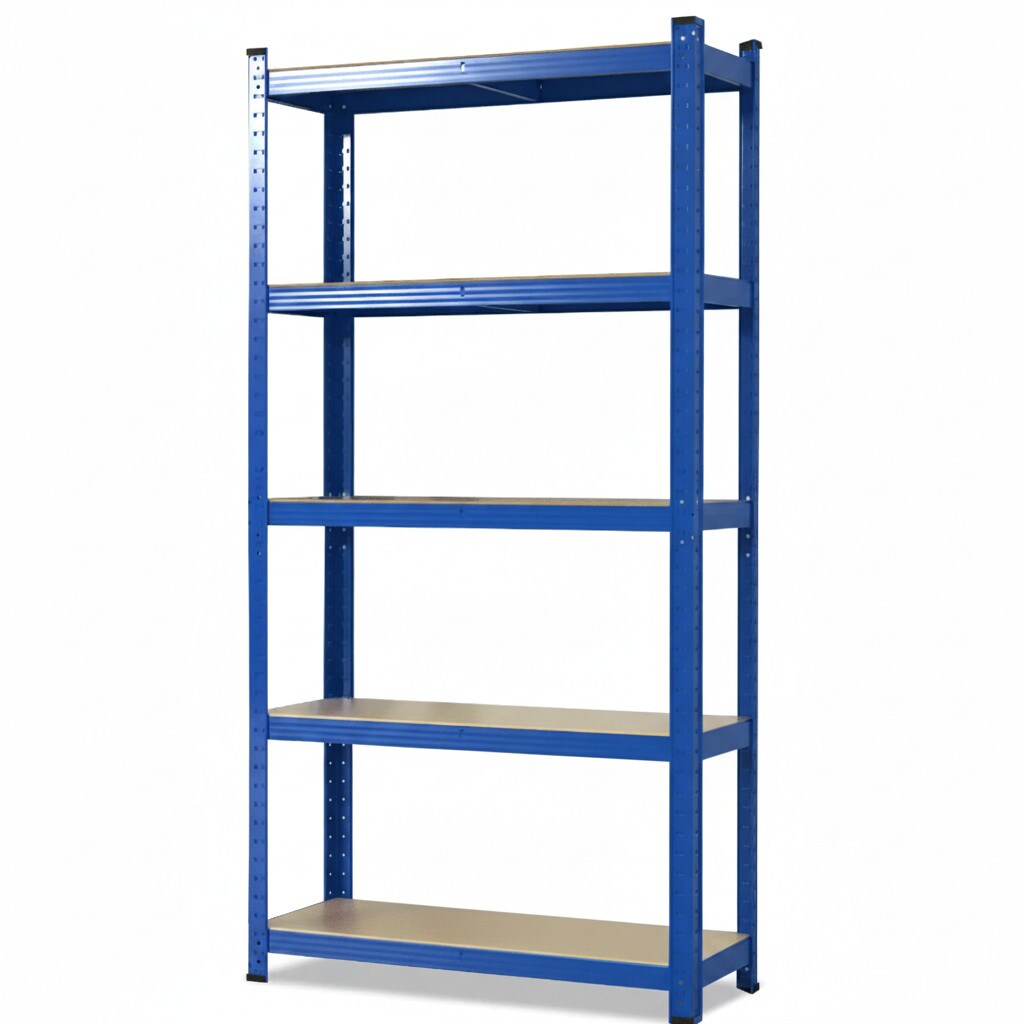 karatcommercial Schwerlastregal Grizzly Blau Höhe: 180 cm Breite: 90 cm