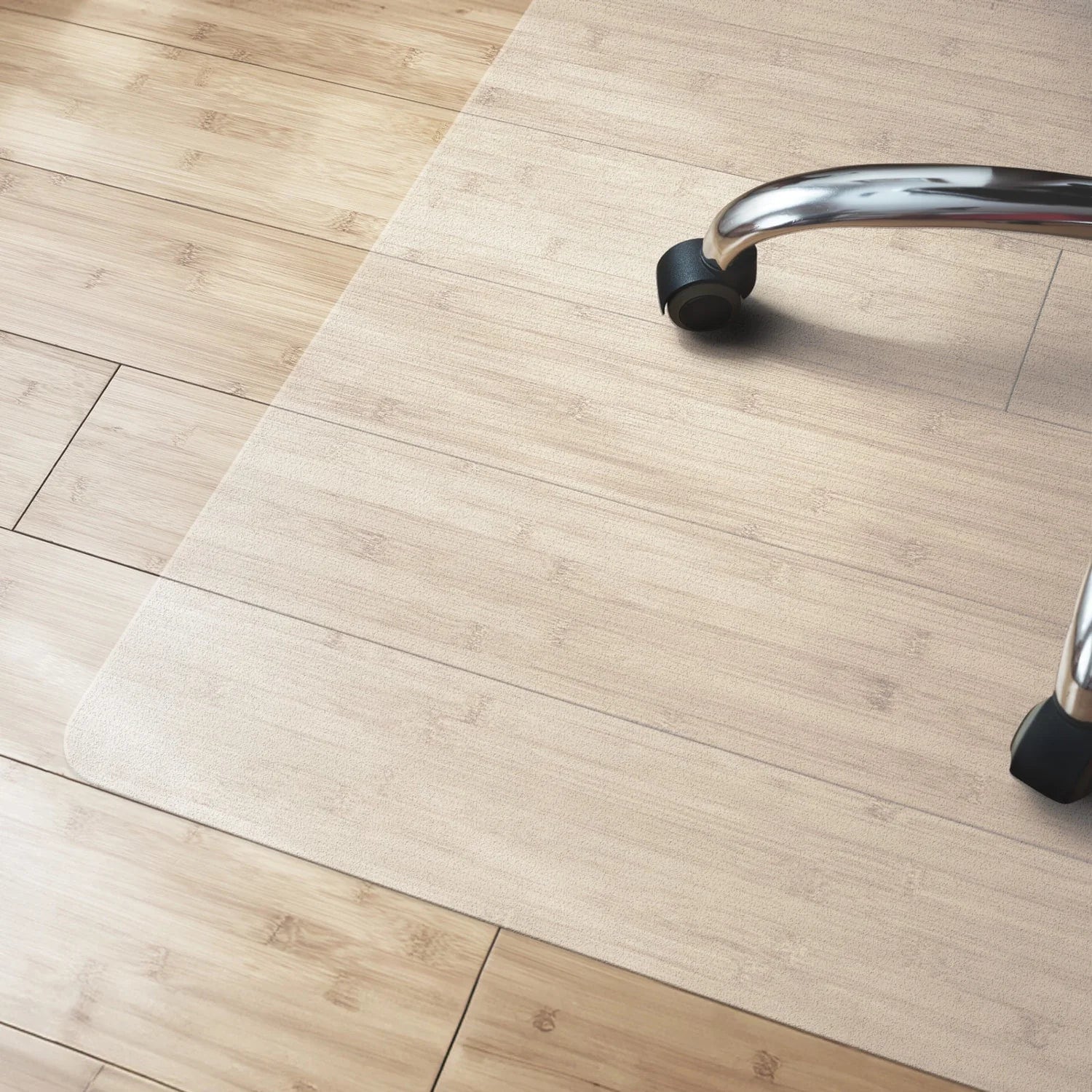 Karat homeliving Bodenschutzmatte | F&uuml;r Hartb&ouml;den | Polycarbonat | 75 x 120 cm | Transparent - Bild 1